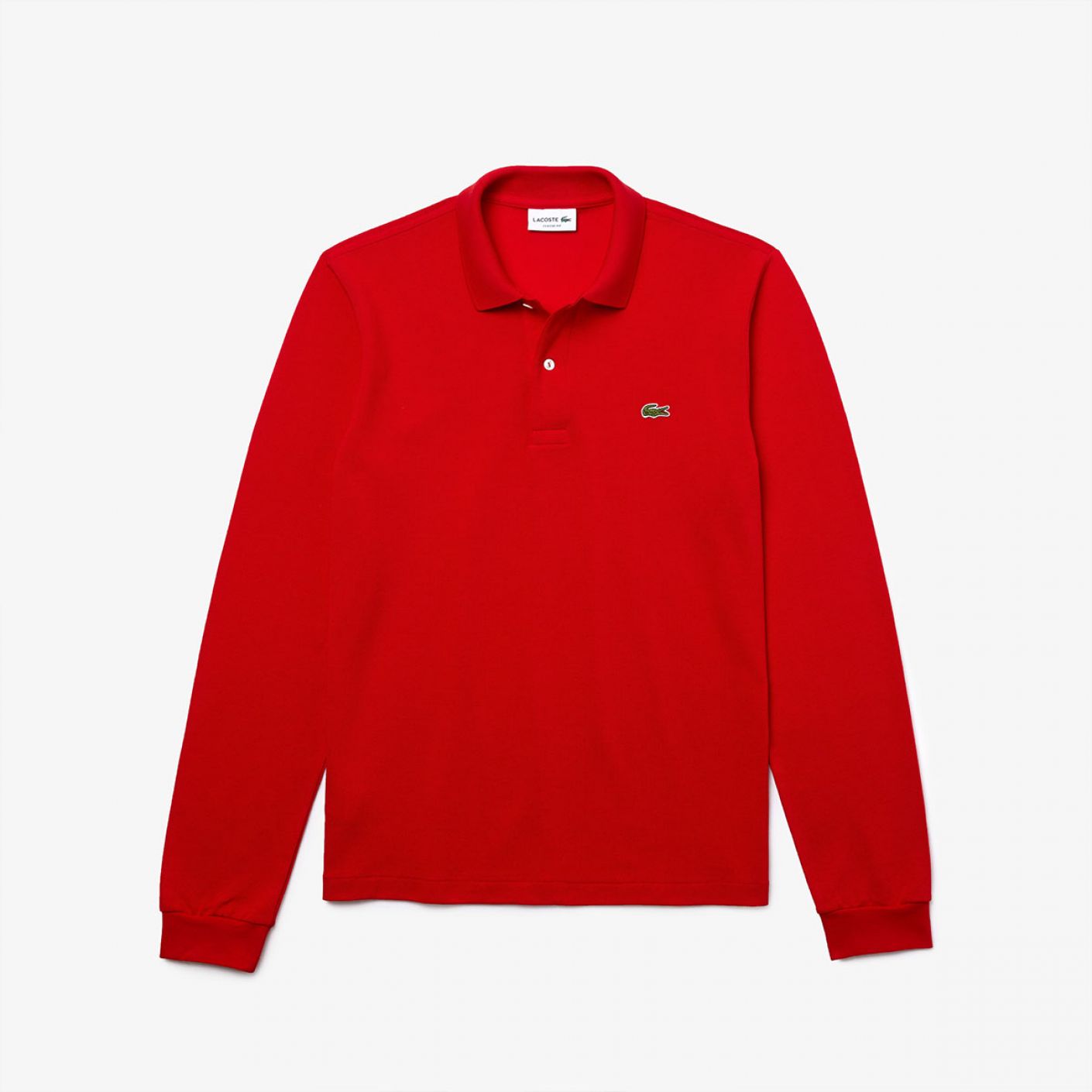 Lacoste Langarm-Polo 1312 Rot