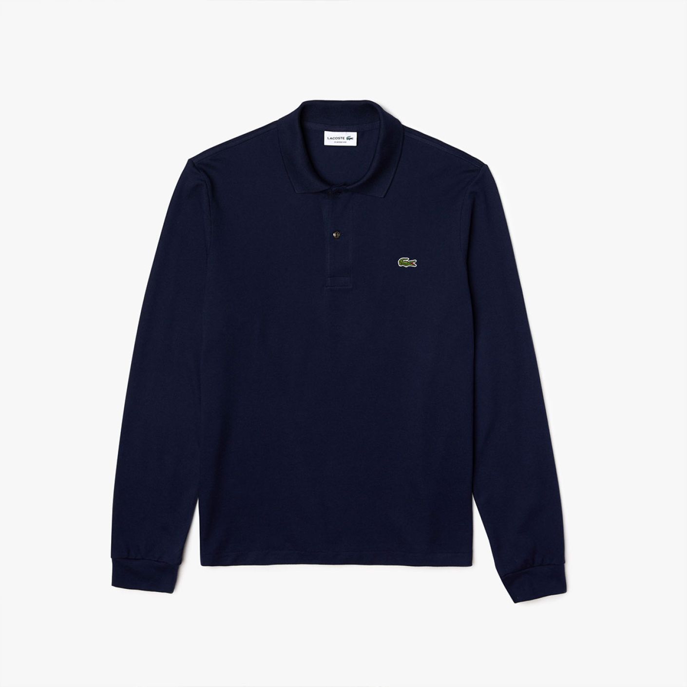 Lacoste Polo Manica Lunga 1312 Blu Navy-166 da Uomo