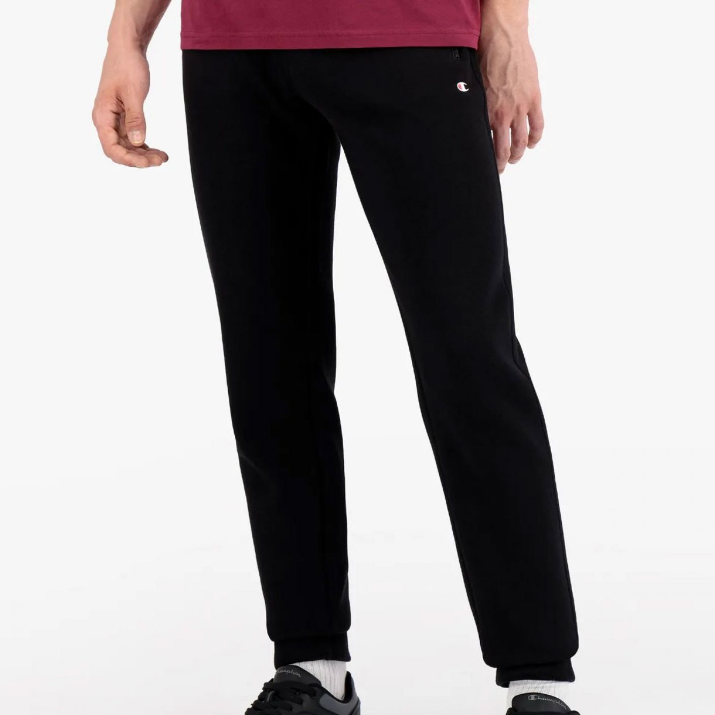 Champion Black Zip Pocket Terry Trousers