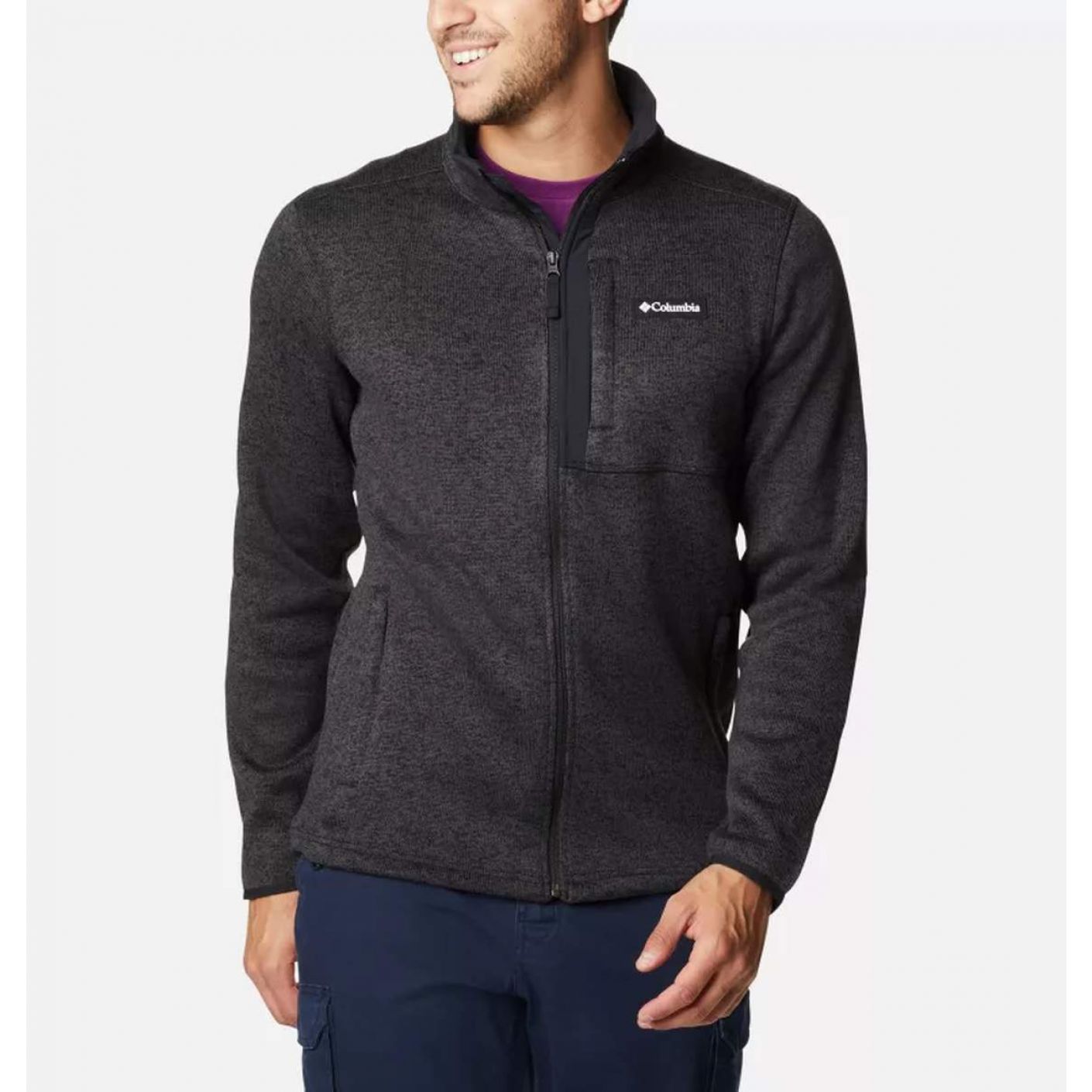 Columbia Giacca Sweater Weather Black Heather da Uomo Full Zip