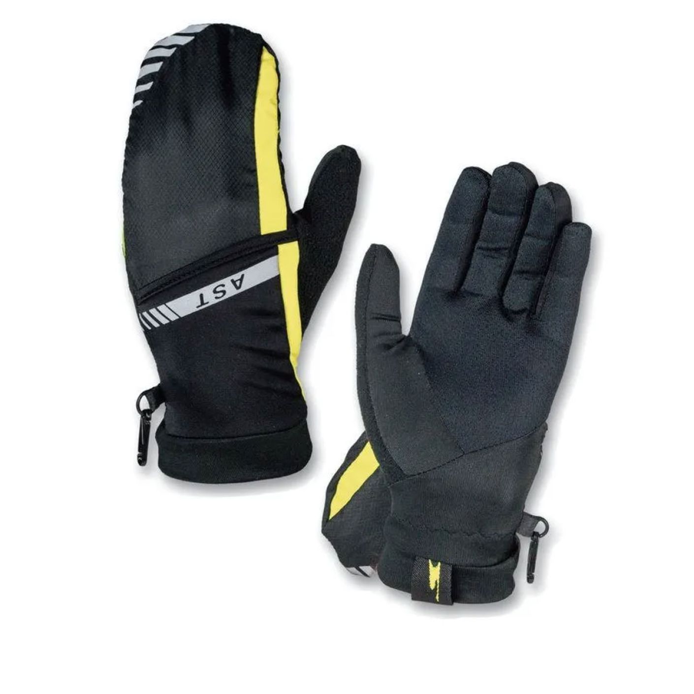 Astrolabio Running Gloves Black/Yellow for Men
