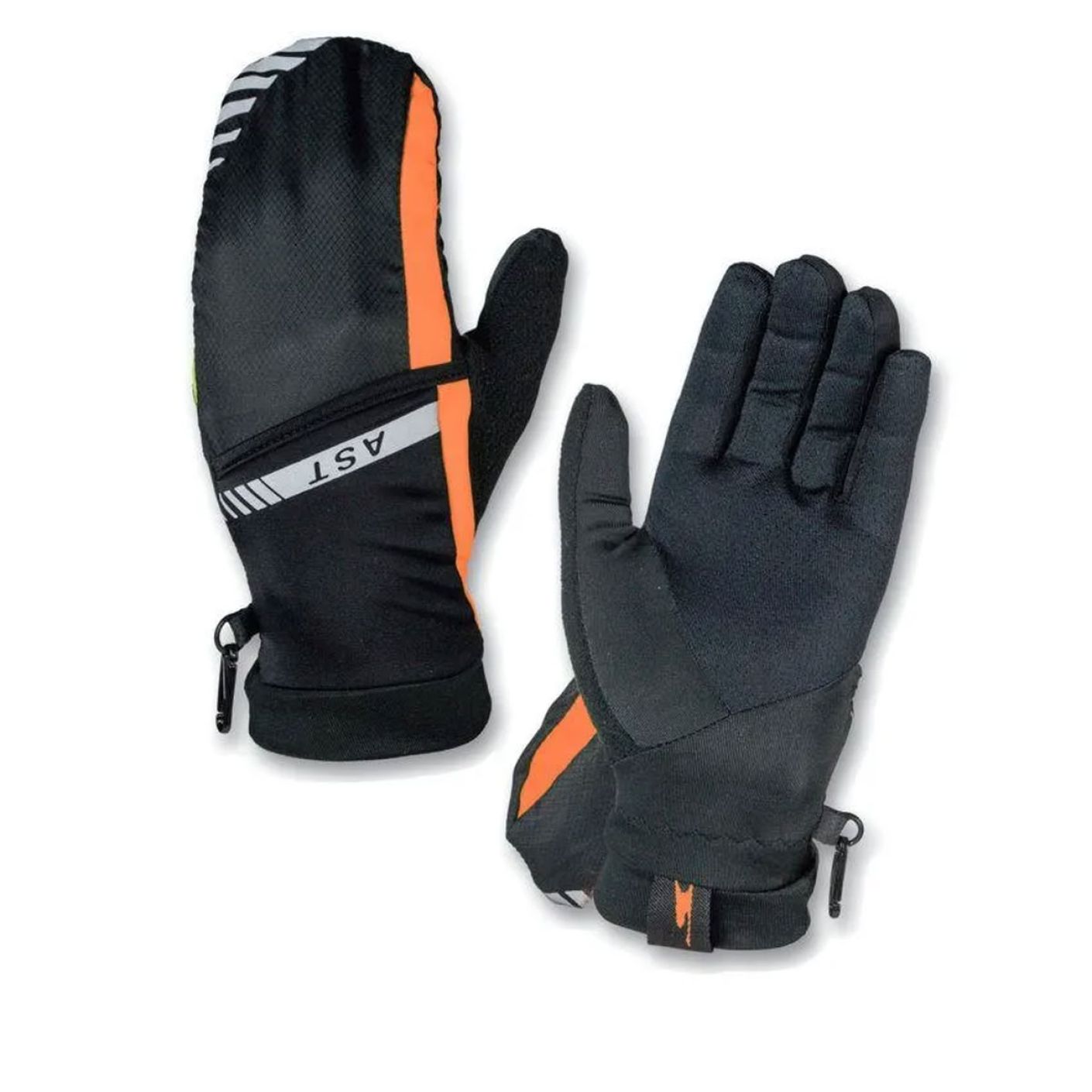 Astrolabio Running Gloves Black/Orange for Men