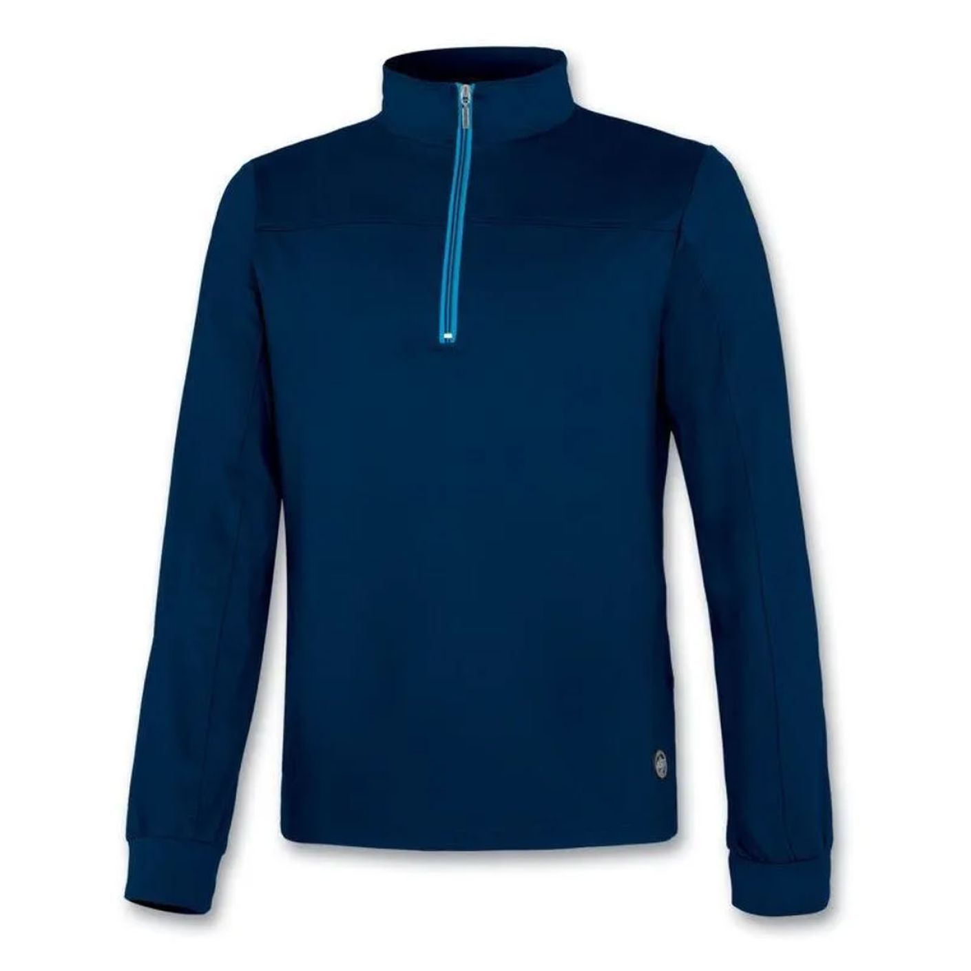 Astrolabio Half Zip High Collar Blue for Men