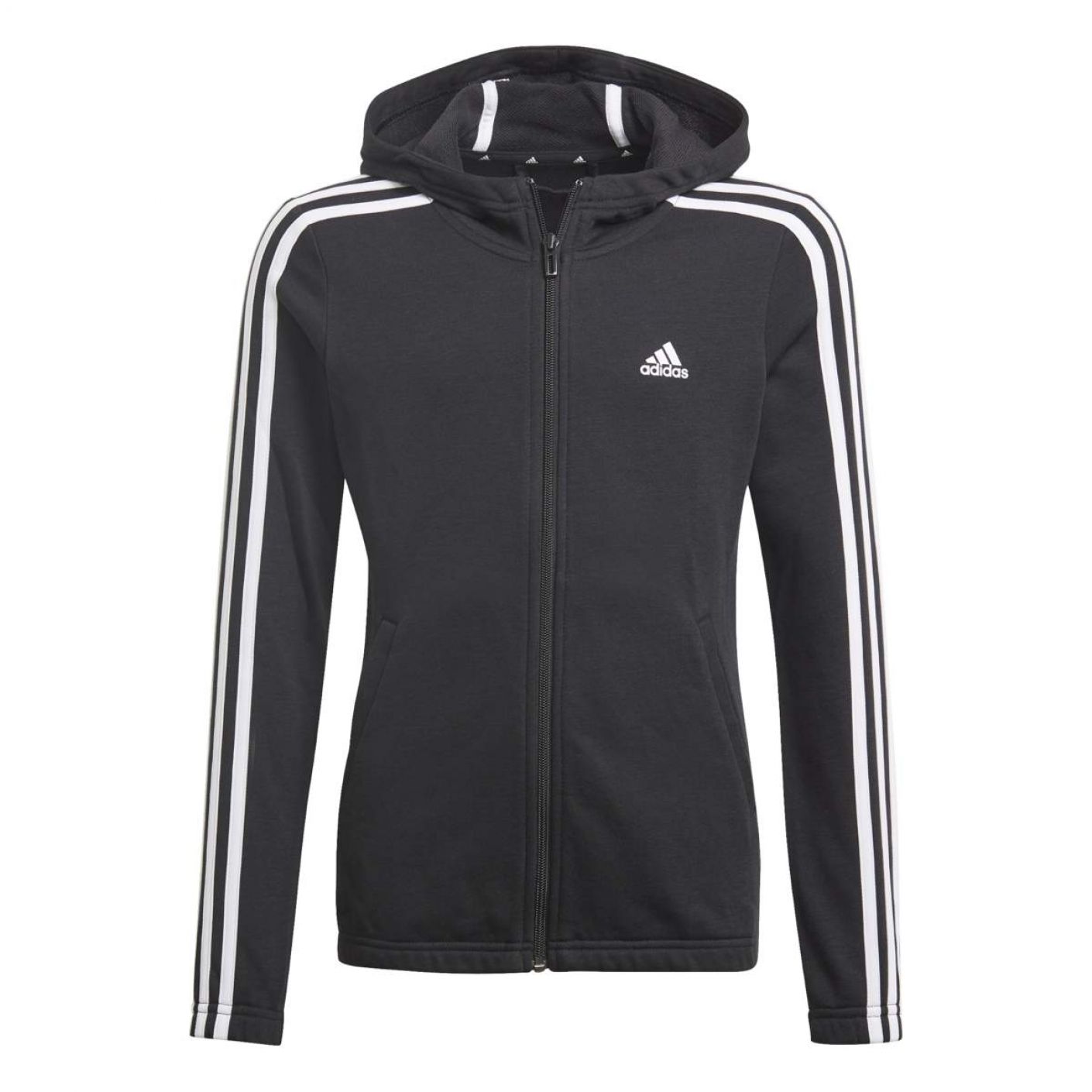 Adidas Mädchen Essentials 3S Full-Zip Hoodie