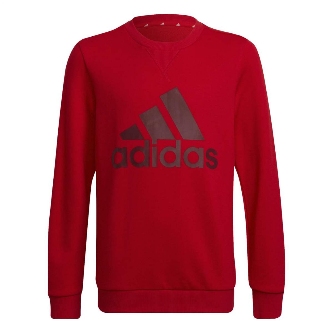 Adidas Boys Essentials Felpa Big Logo Rossa