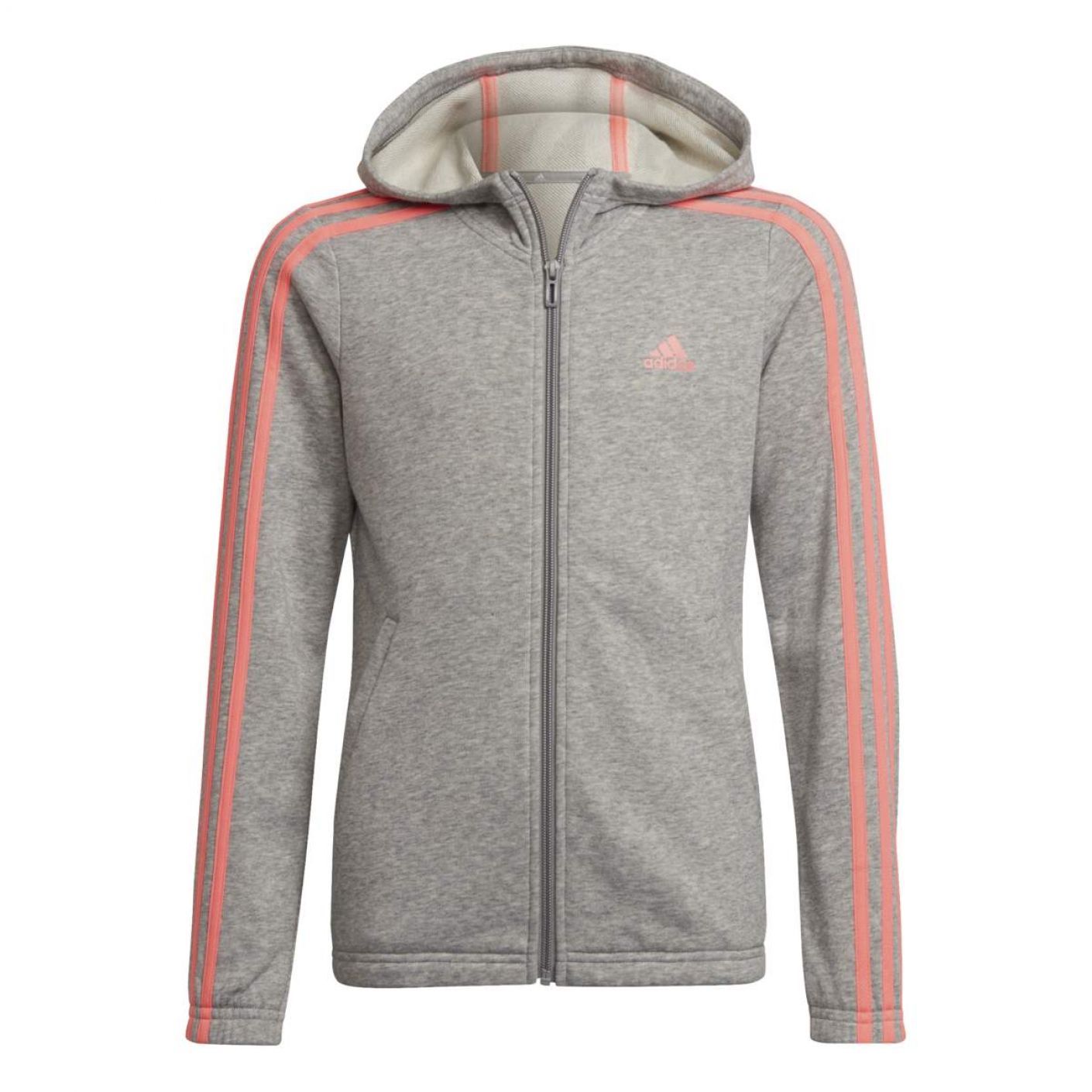 Adidas Mädchen Essentials 3S Full-Zip Hoodie