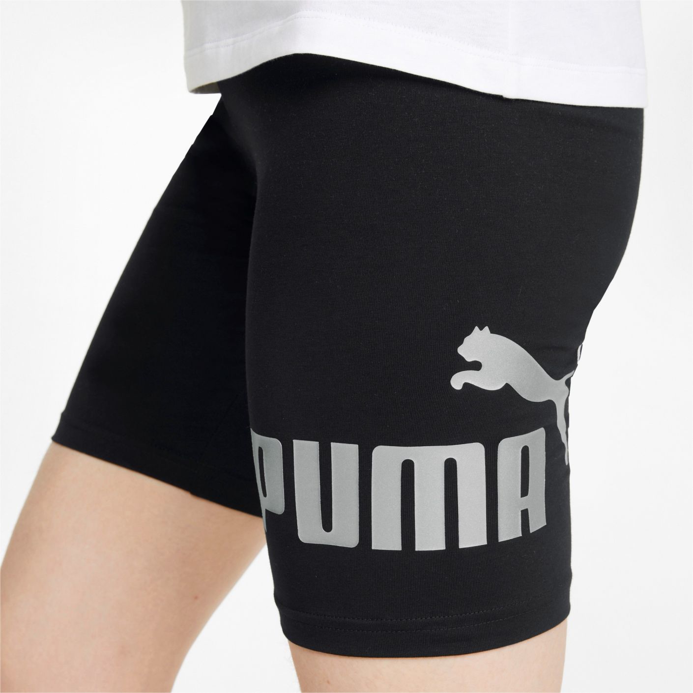 Puma Essential+ Metallic Short Leggings Neri