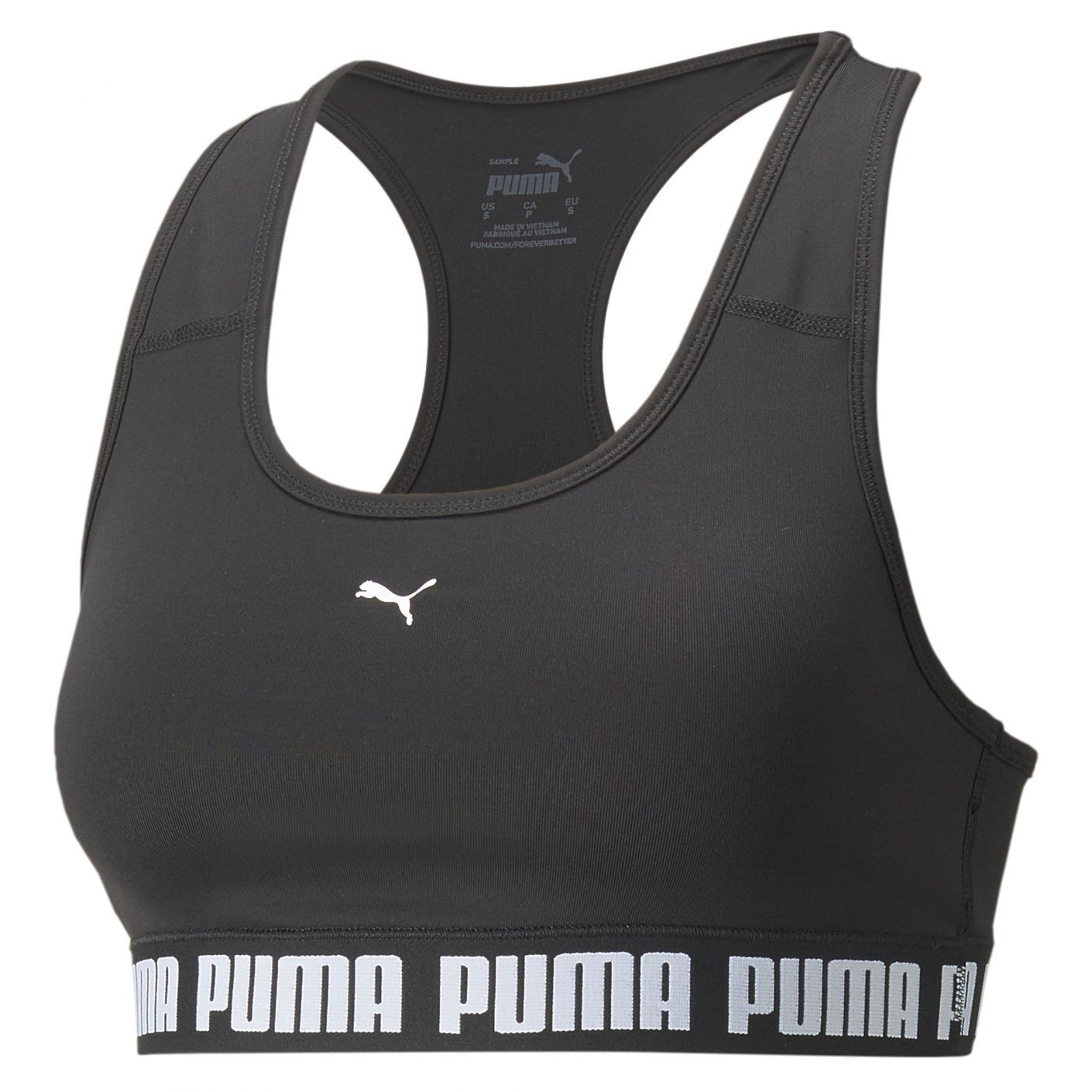 Puma Mid Impact Strong Bra Black
