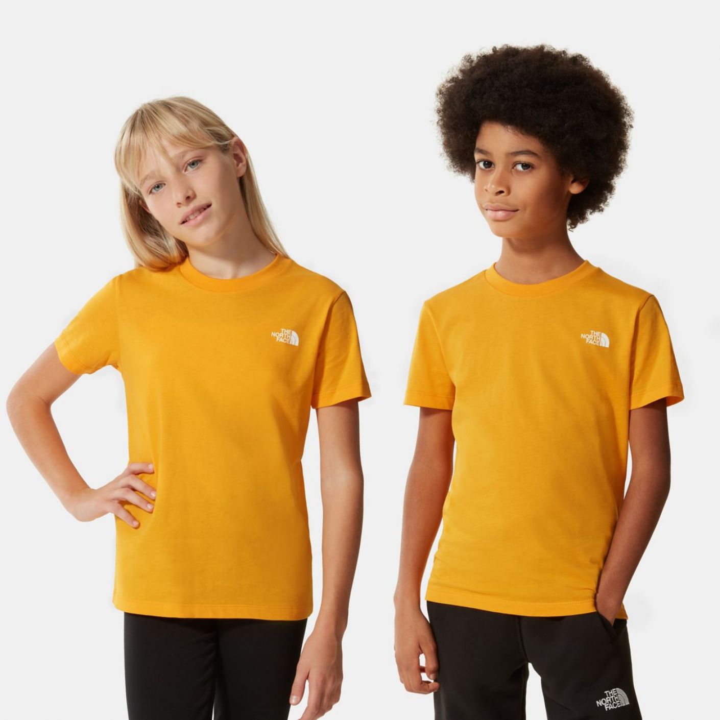 The North Face Y S/S Simple Dome Tee Summit Gold