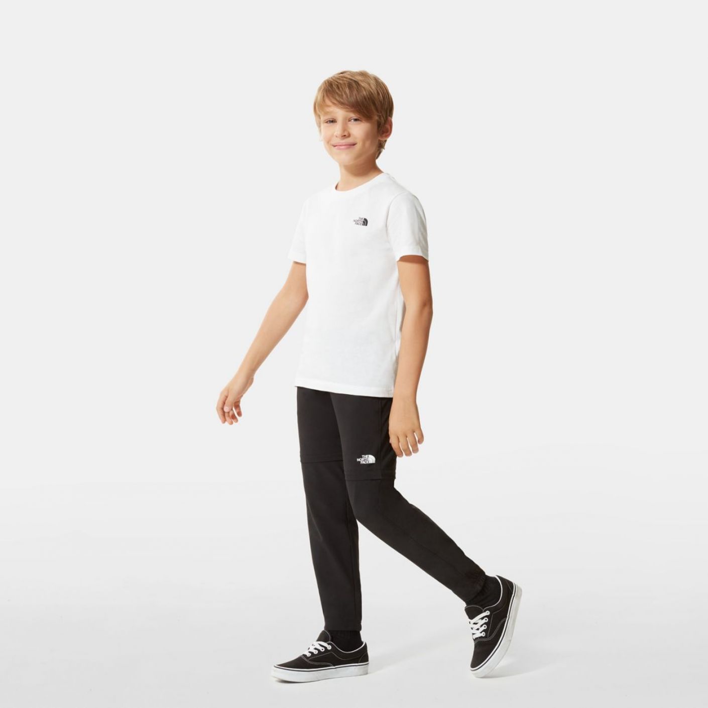 The North Face Y S/S Simple Dome Tee Tnf White/Tnf Black