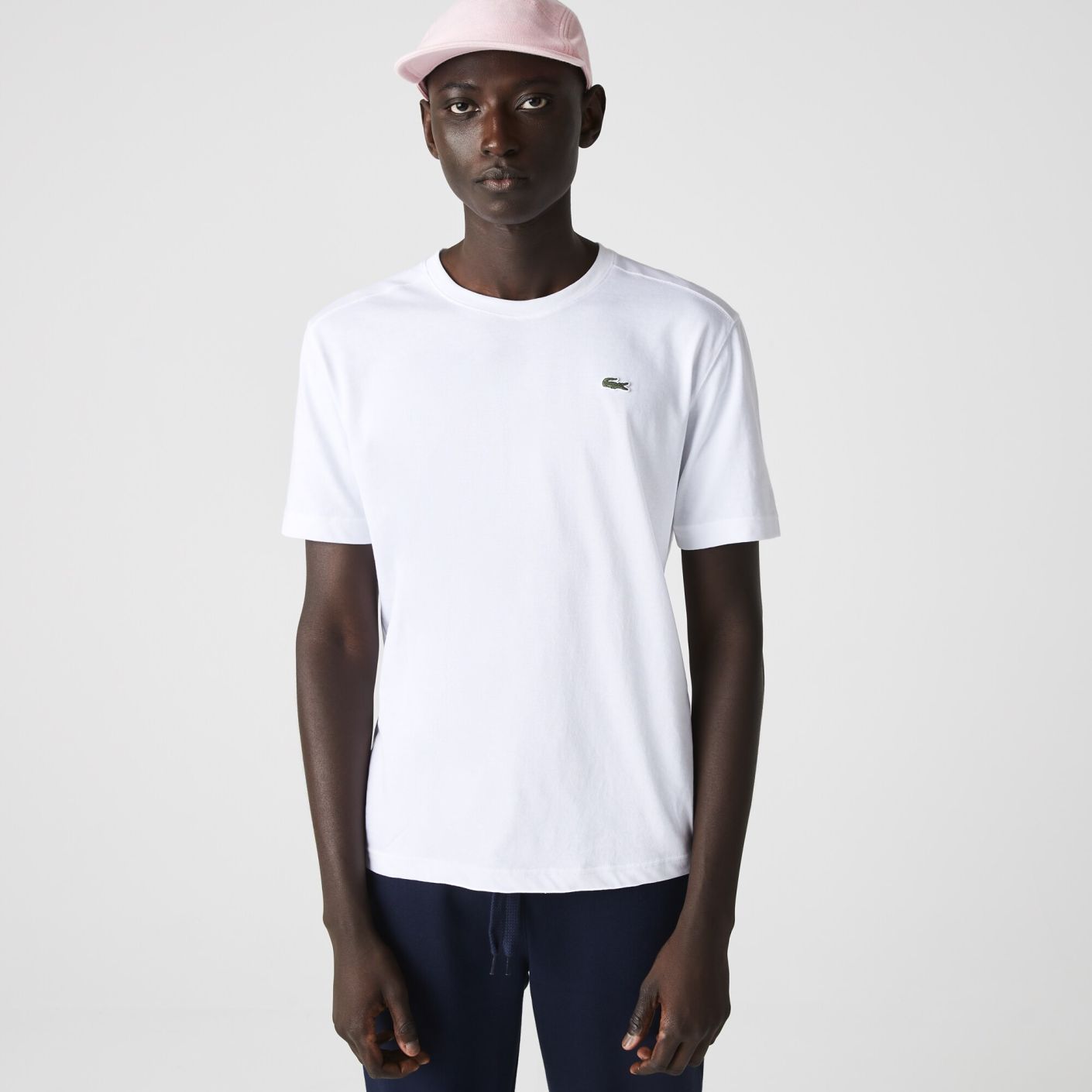 Lacoste T-Shirt Ultra Dry Cotton Sport Bianca-001 da Uomo