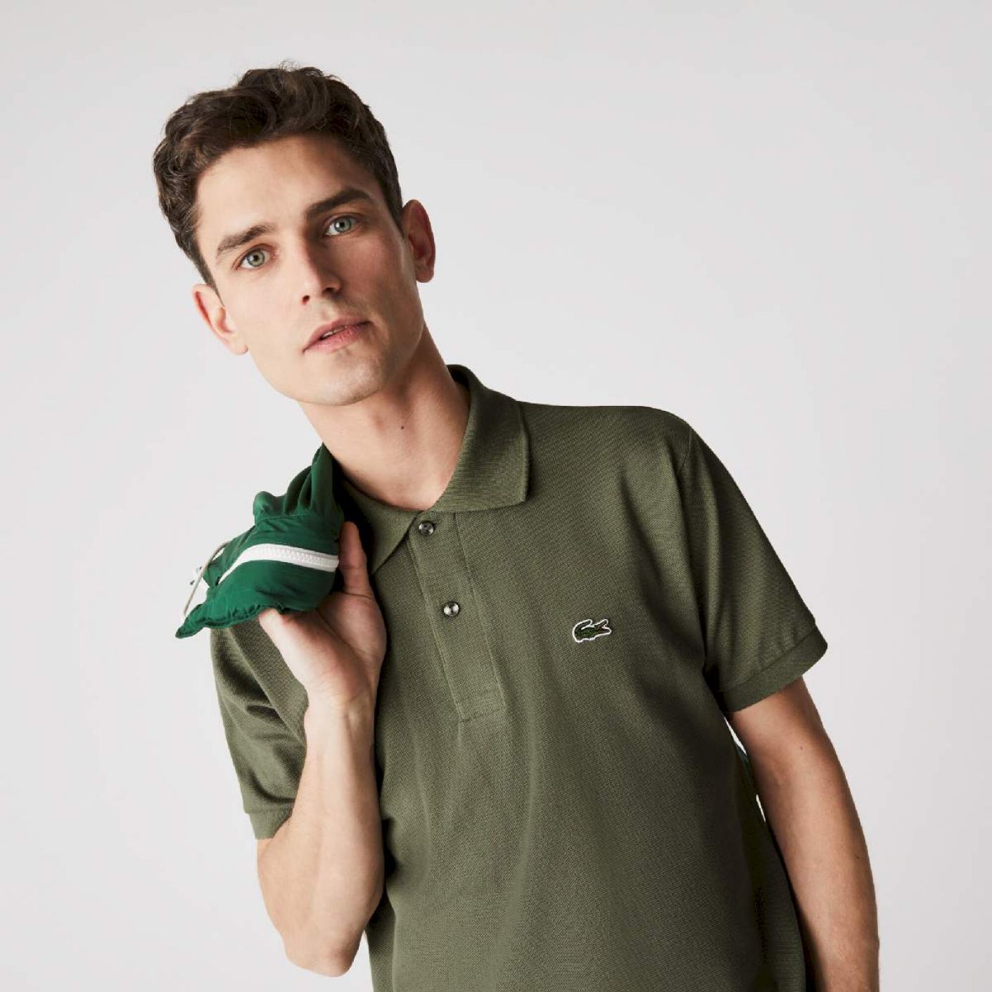 Lacoste Polo 1212 Green Khaki Men