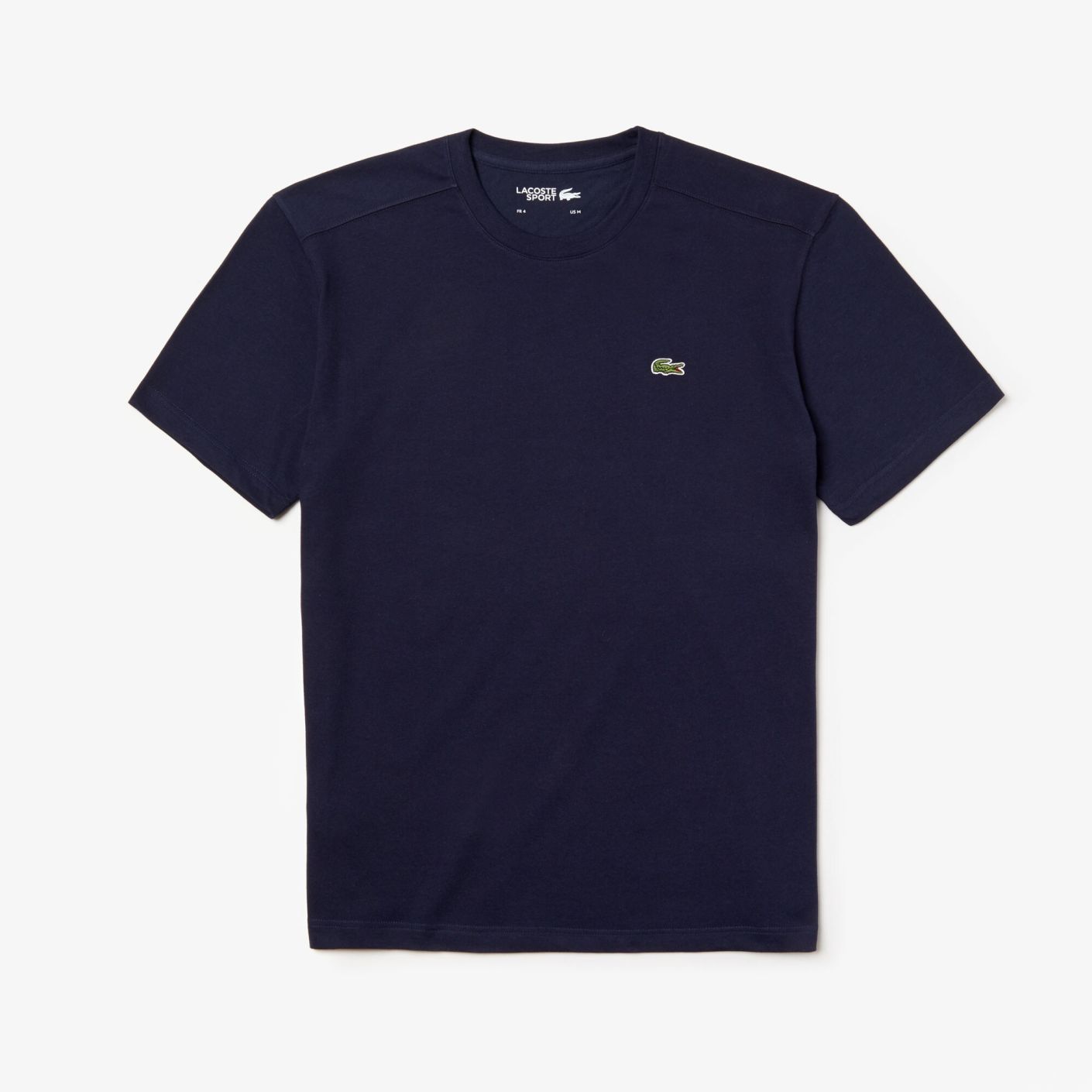 Lacoste T-Shirt Ultra Dry Cotton Sport Blu Navy-166 da Uomo