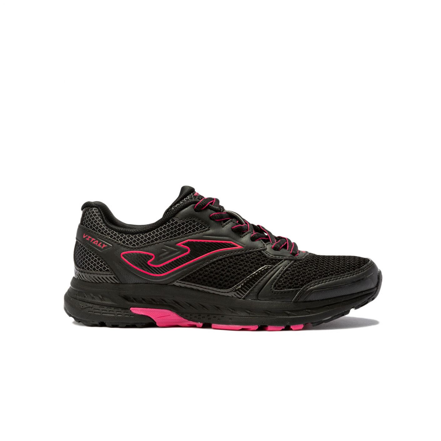 Joma Vitaly Running Shoe Black-Fuchsia for Women