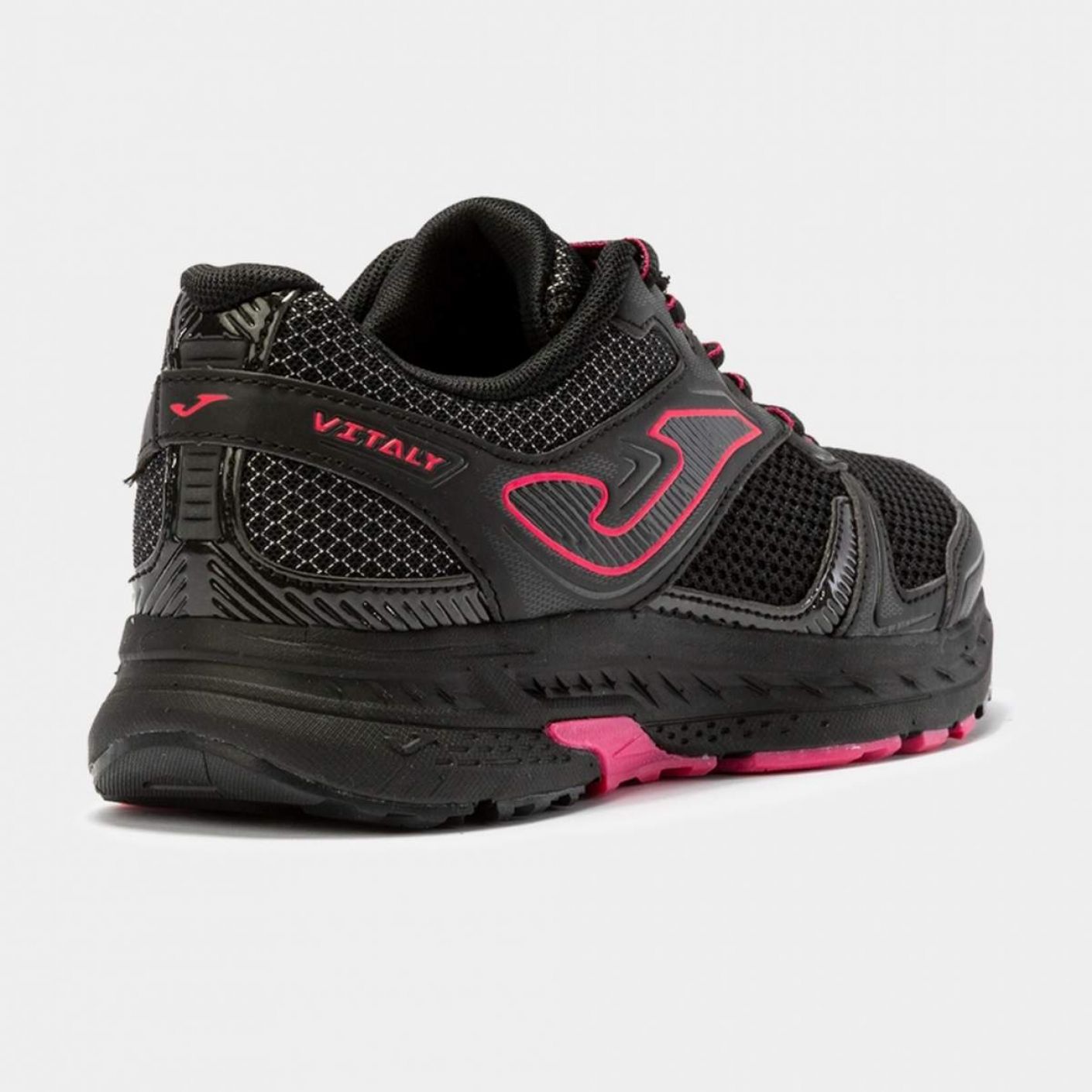 Joma Vitaly Running Shoe Black-Fuchsia for Women