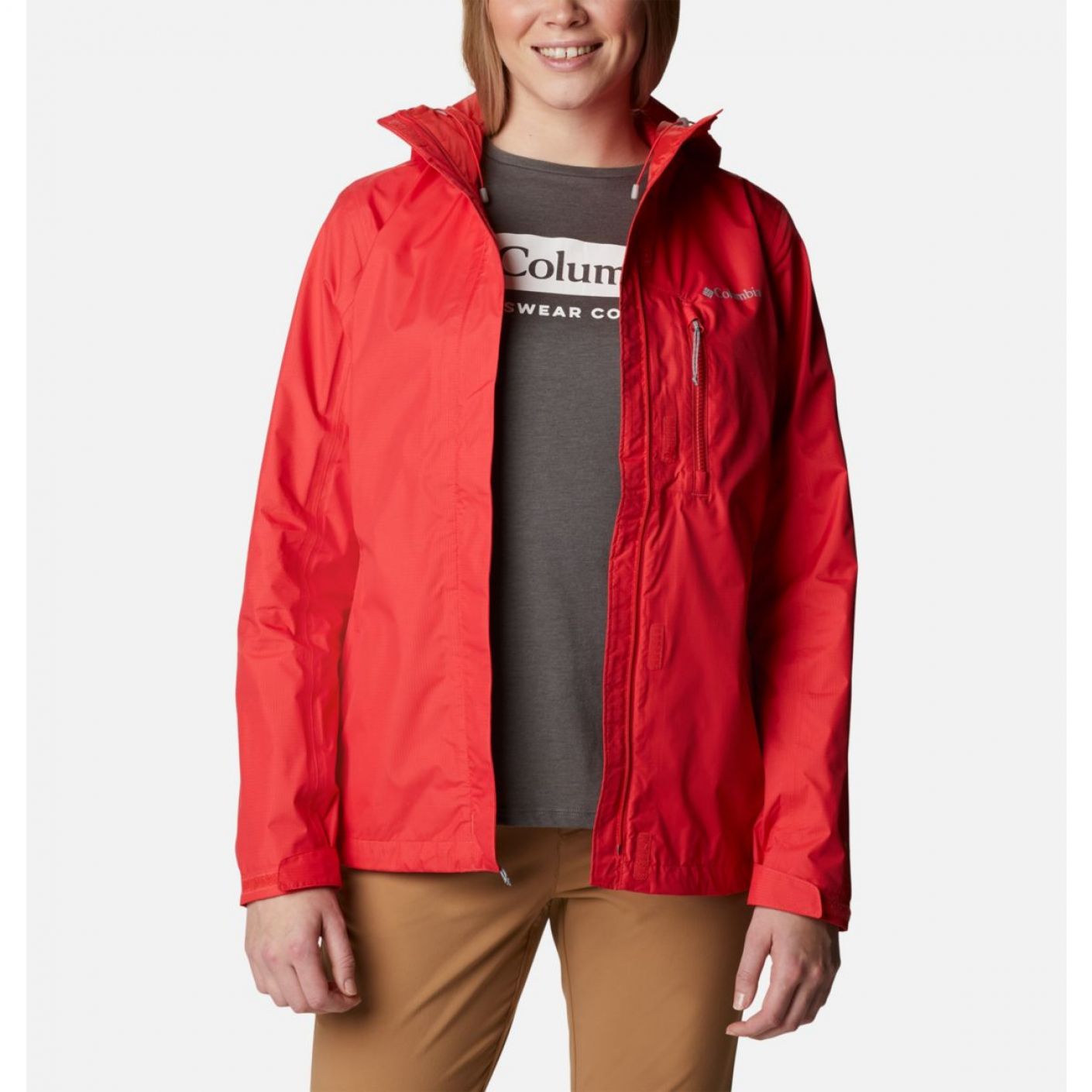 Columbia Pouring Adventure II Women's Jacket Red Hibiscus