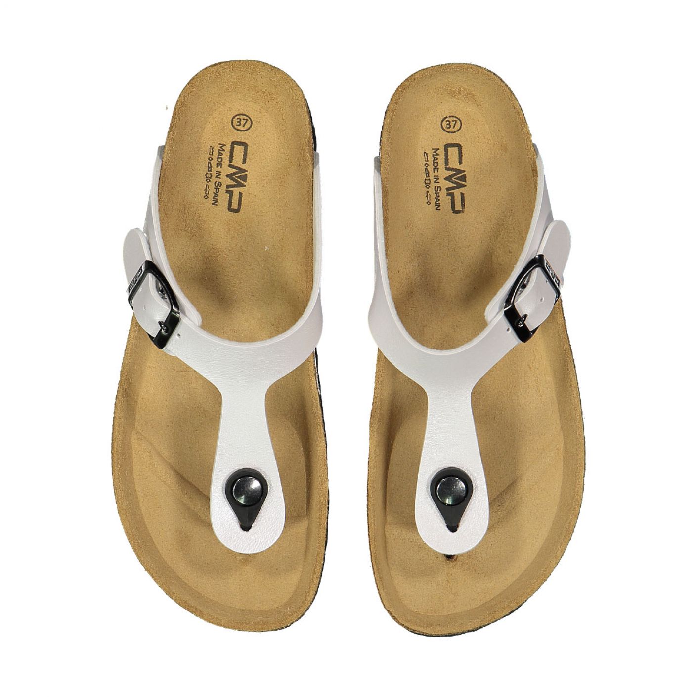 CMP Eco Mymosa White Flip Flops for Women