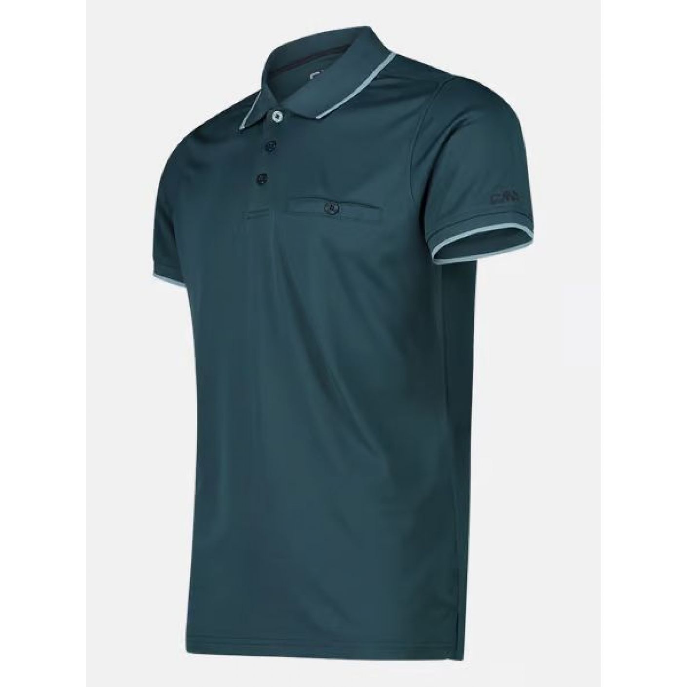 CMP Polo Short Sleeve Petrol/Light Blue for Men-60