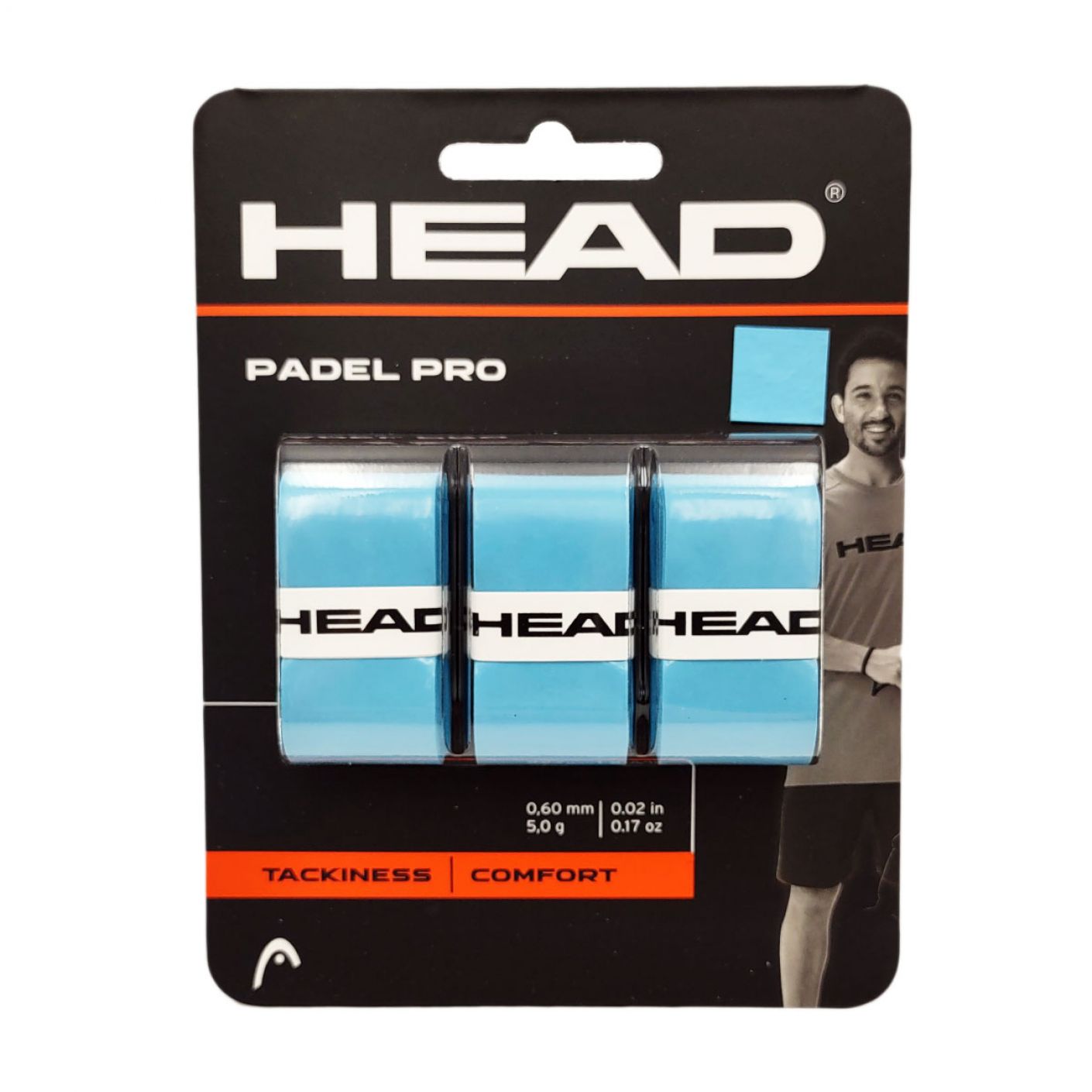 Head Overgrip Padel Pro 3ppk Azzurro