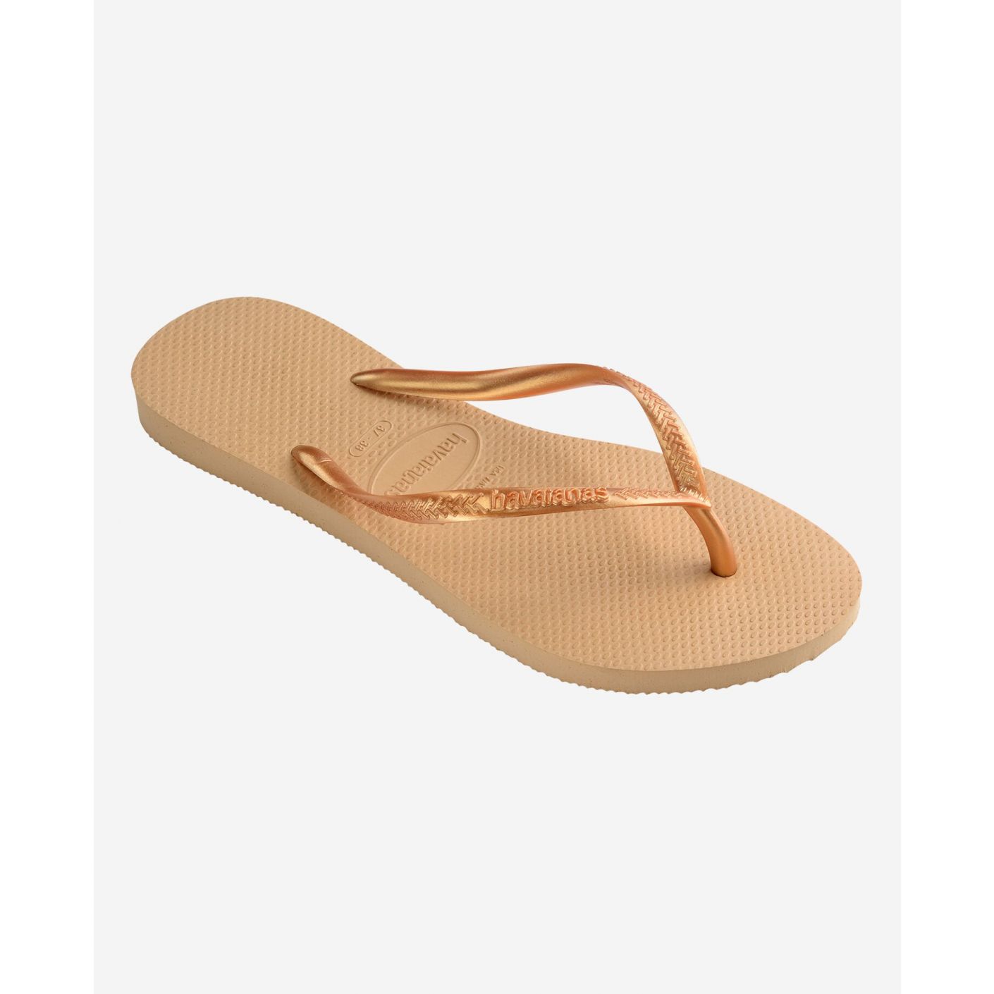 Havaianas Slim Gold Flip Flops for Women