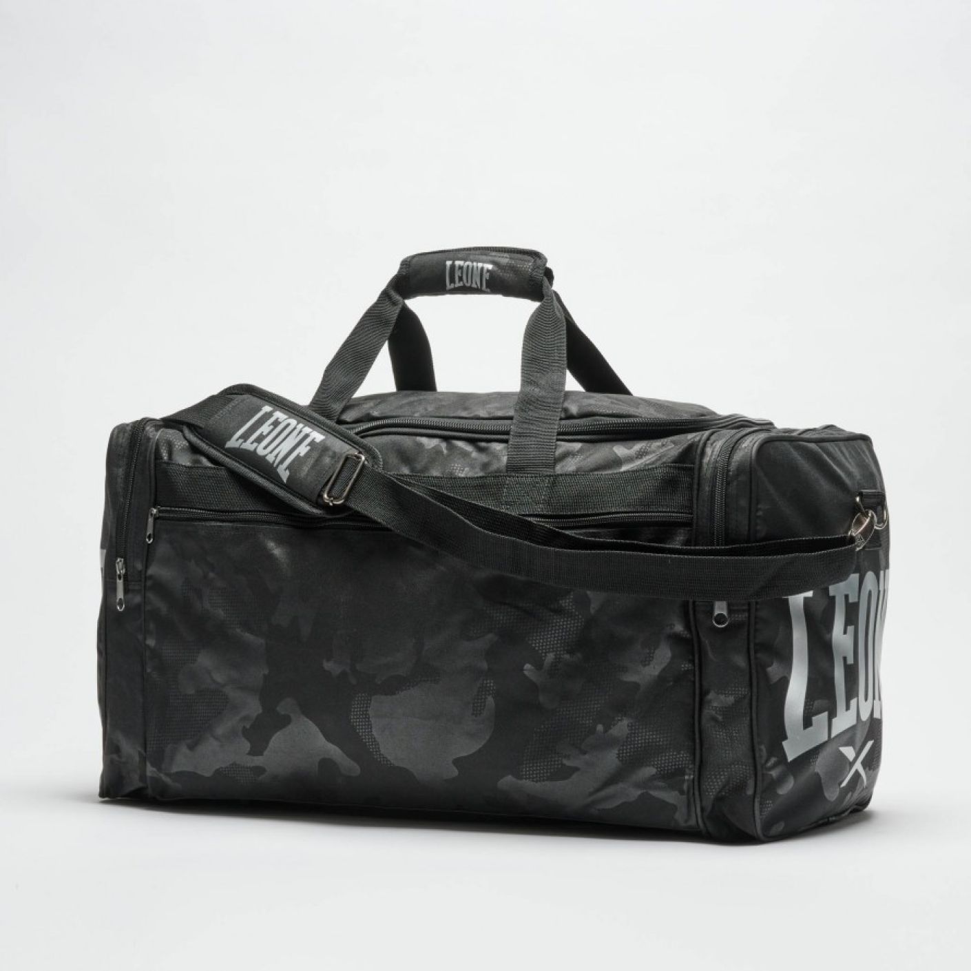 Leone Camoblack Black Duffle Bag