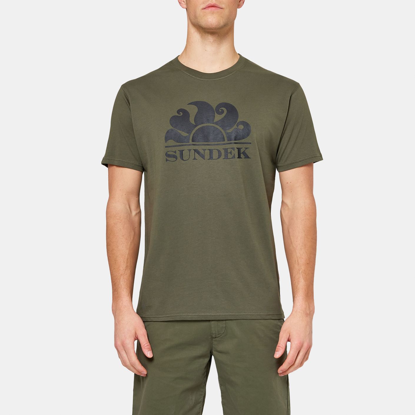 Sundek T-Shirt Simeon Logo Military Green