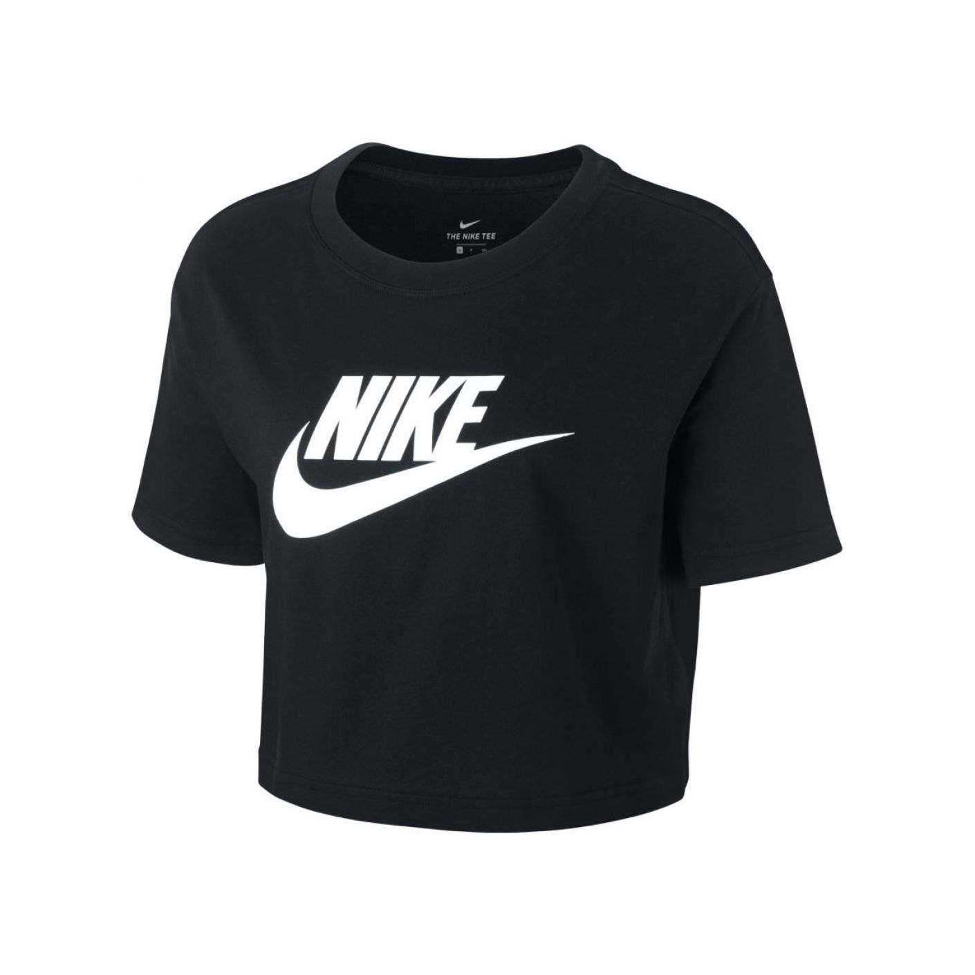 Nike T-shirt Sportswear Essential Cropped Black for Women