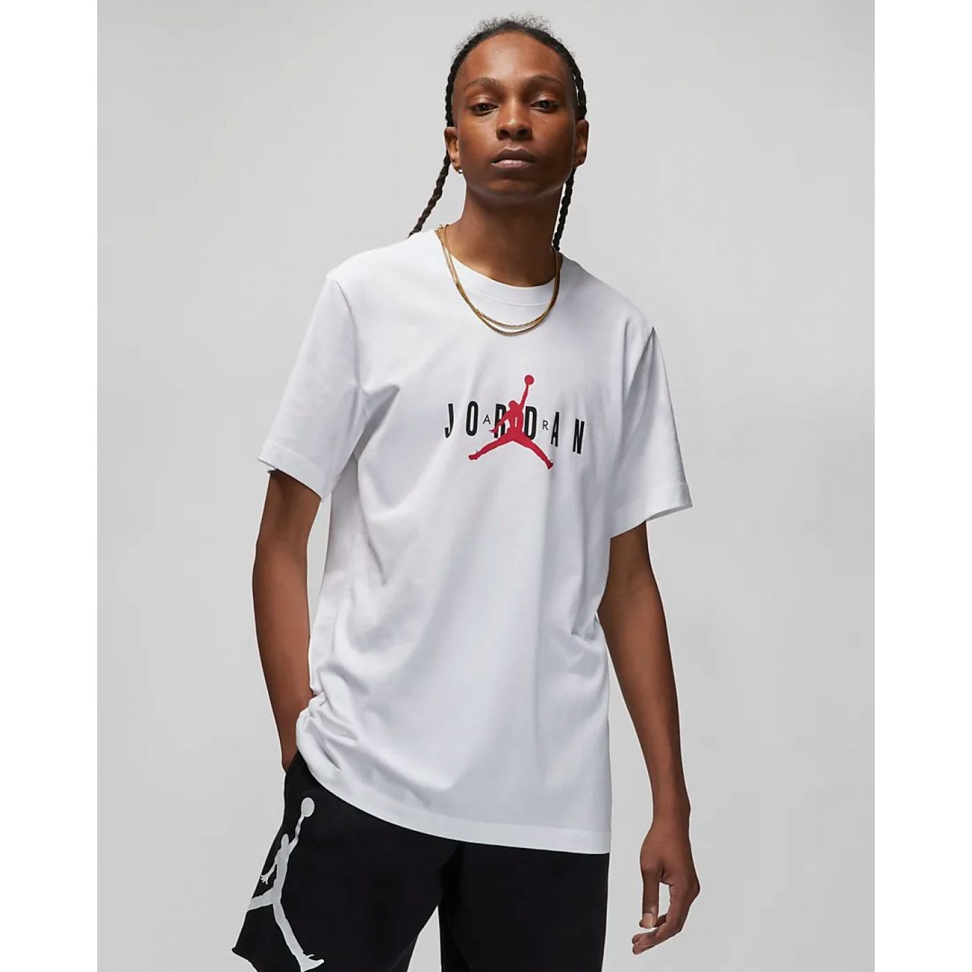 Nike Herren Air Jordan Weißes T-Shirt