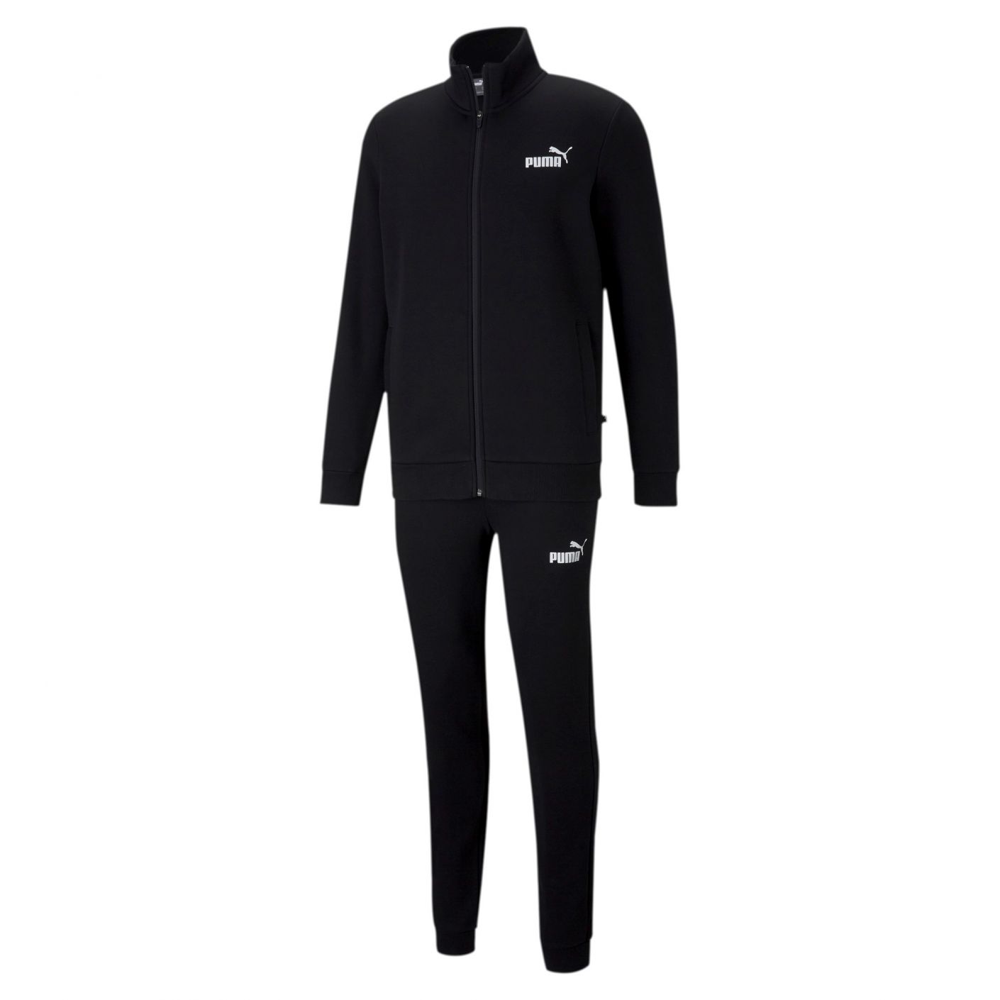 Puma Clean Fleece Tracksuit Black Men