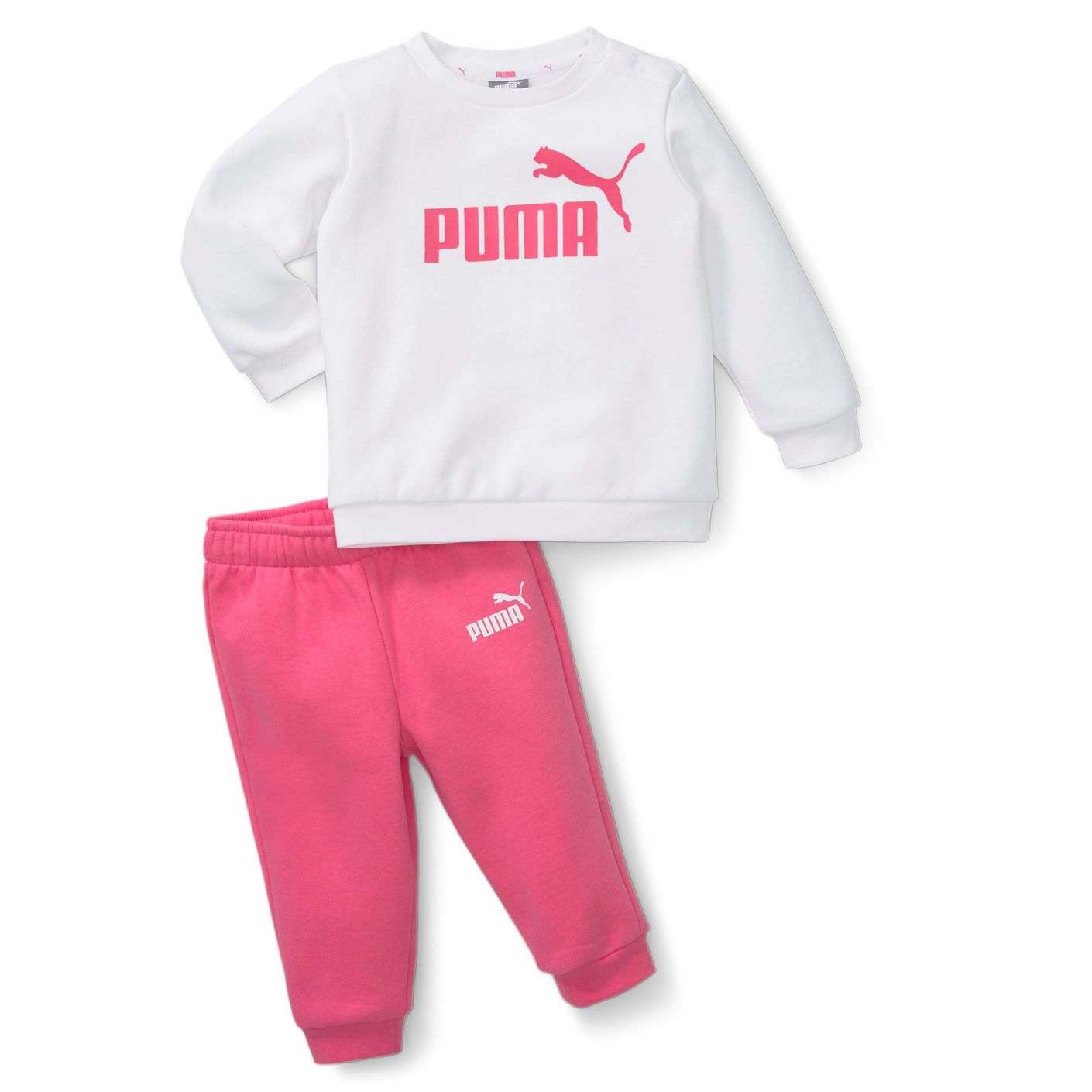 Puma Completo jogger con felpa Essentials Minicats Rosa/ Bianco da Bambina