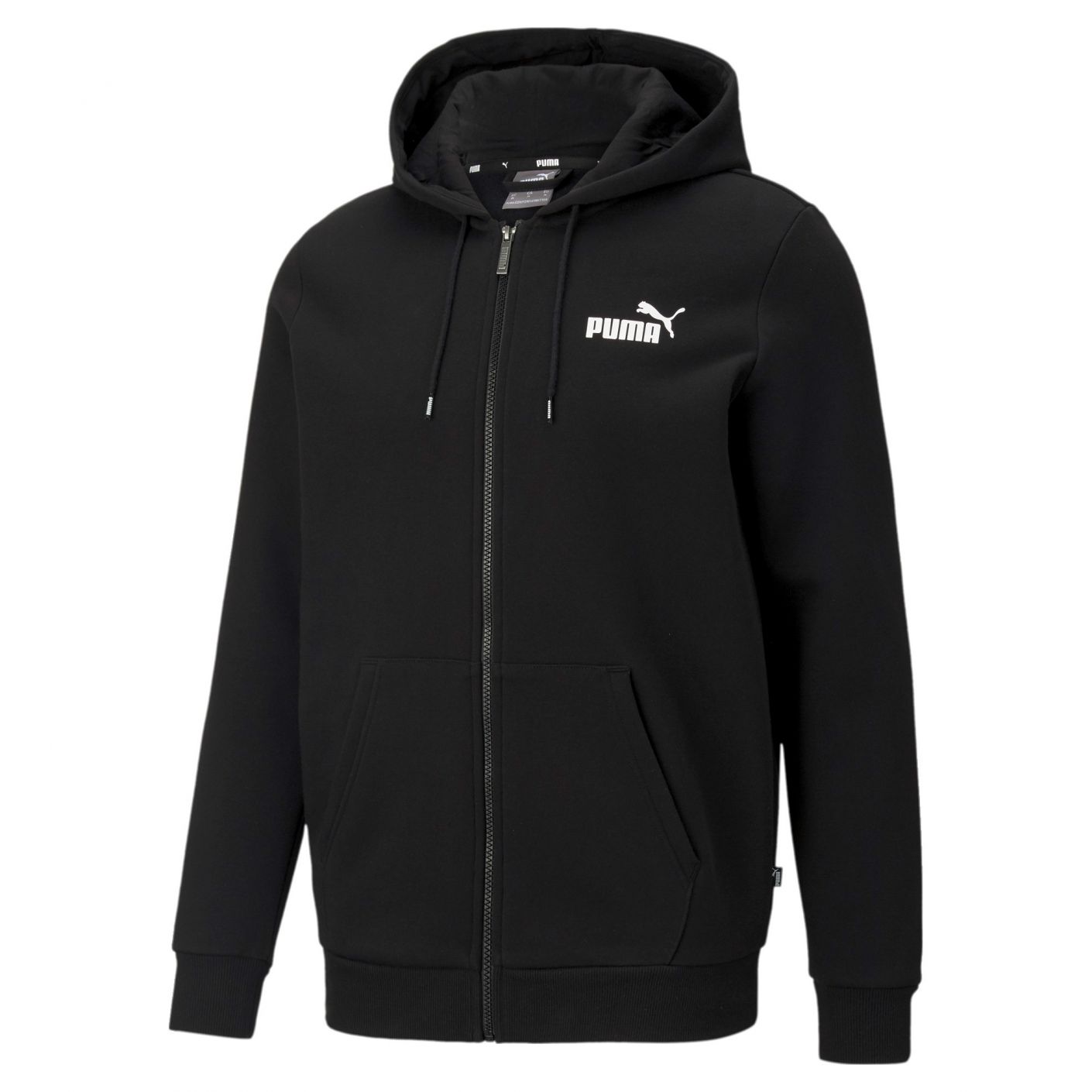 Puma Essential Small Logo Full Zip Hoodie Black