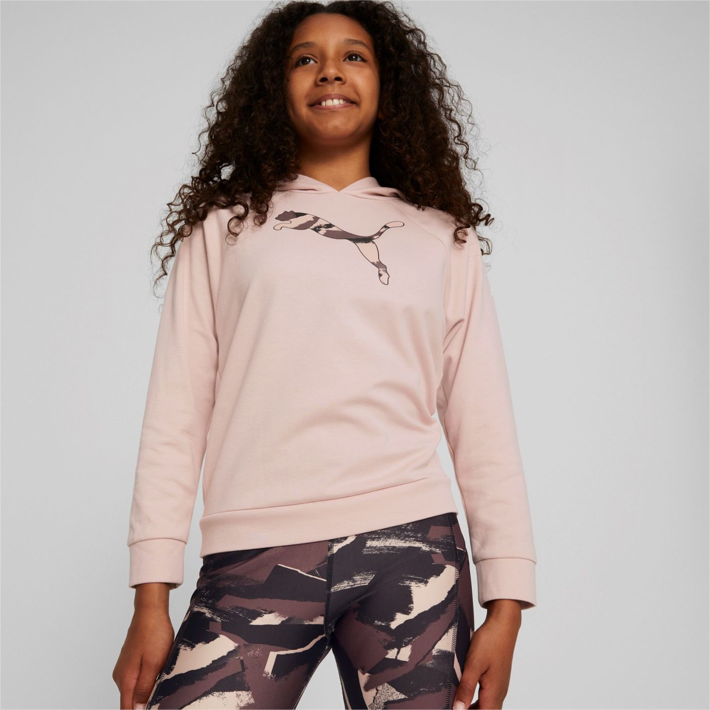 Puma Modern Sports Hoodie Pink for Girls