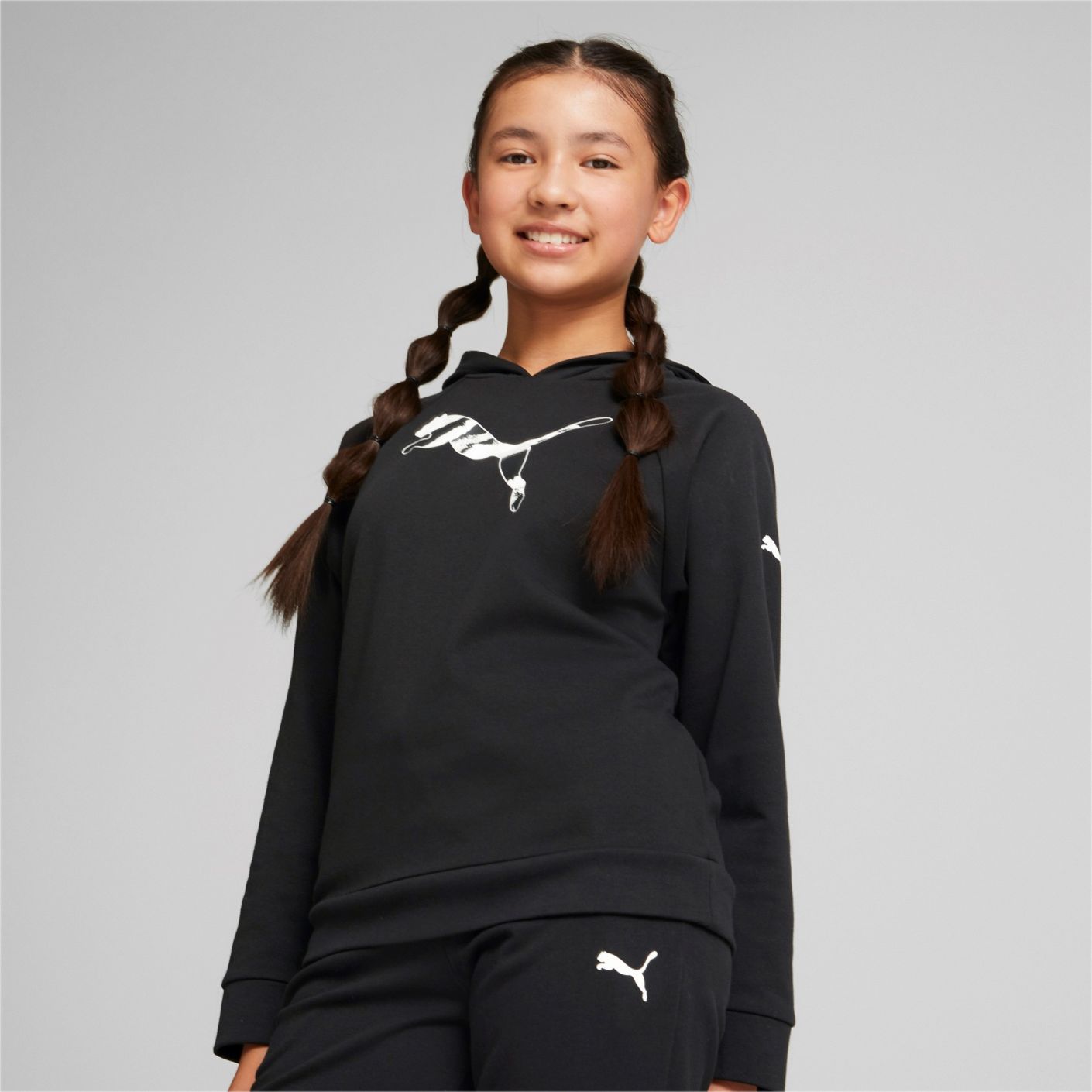 Puma Modern Sports Hoodie Black for Girls