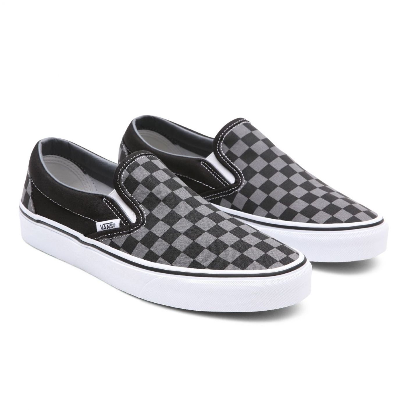 Vans Classic Slipon Checkers Black-Grey