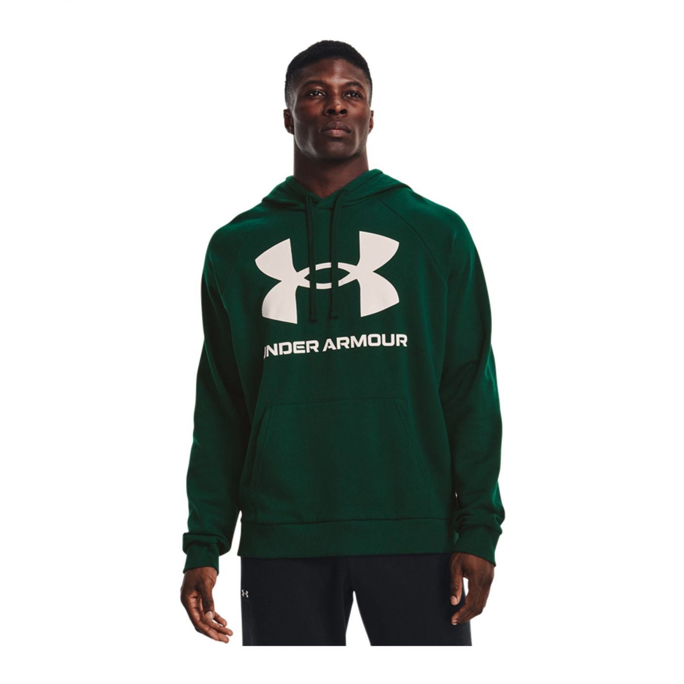 Under Armor Rival Fleece Big Logo Green Sweatshirt