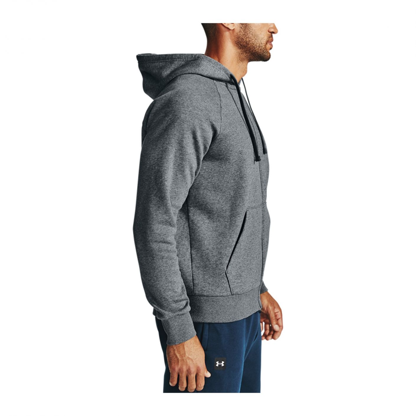 Under Armor Full Zip Rival Fleece Hoodie Gray