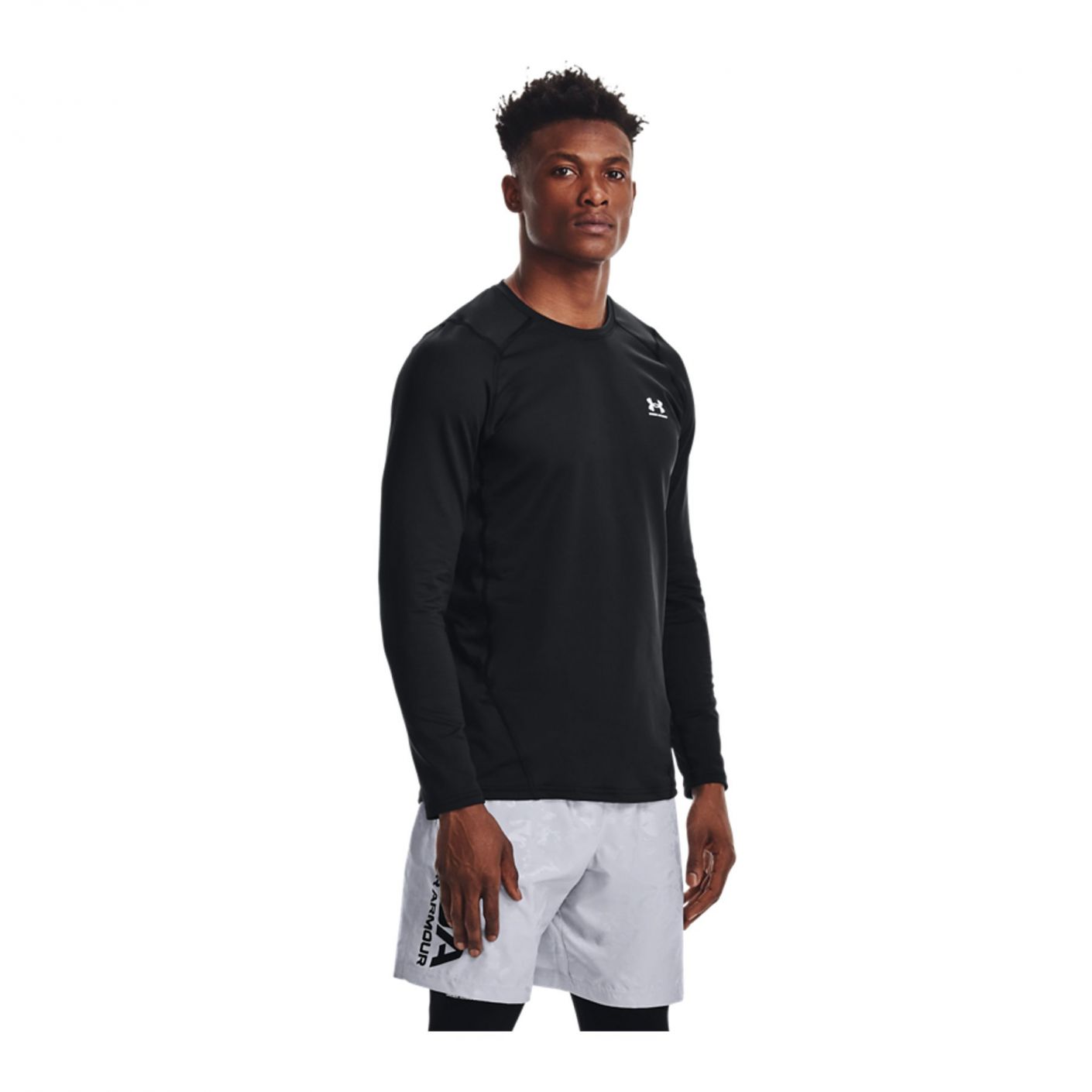 Under Armor Fitted Crew T-shirt Black