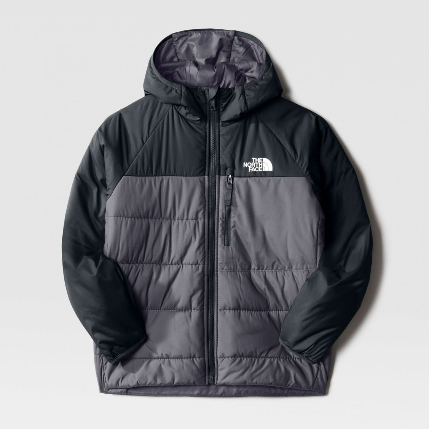 The North Face Kids' Perrito Reversible Jacket TNF Black/Vanadis Grey