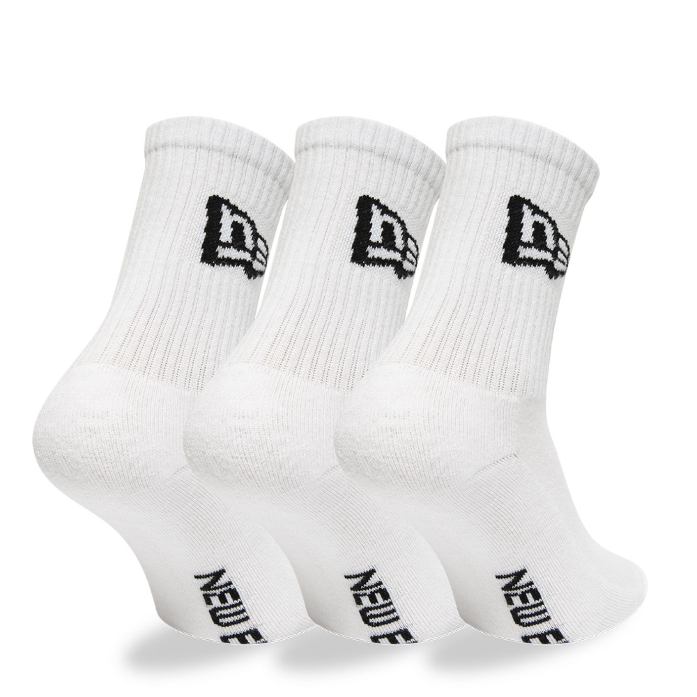 New Era Flag Crew Sock White