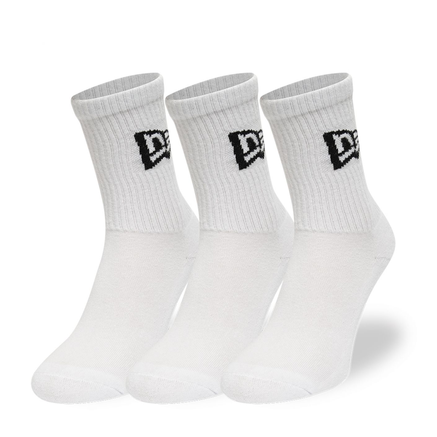 New Era Flag Crew Sock White