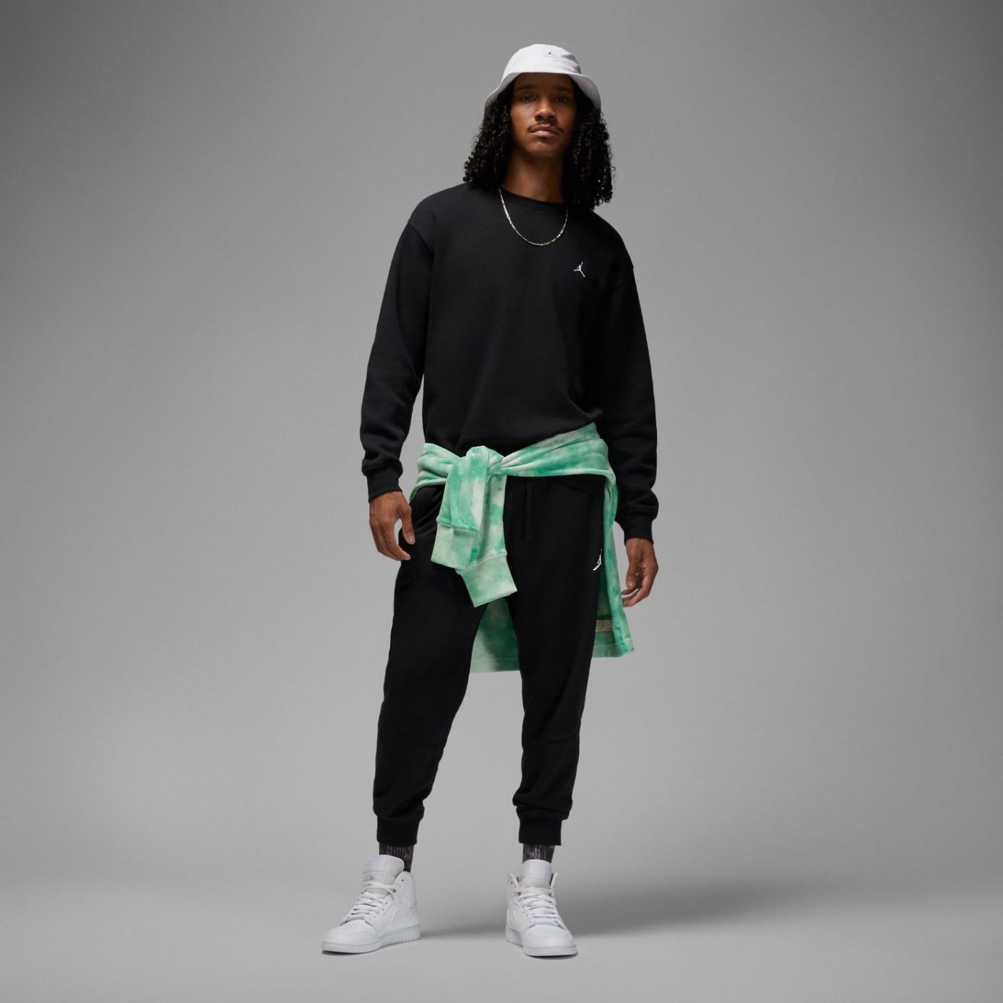 Nike Jordan Essentials Fleece Crew Nera da Uomo
