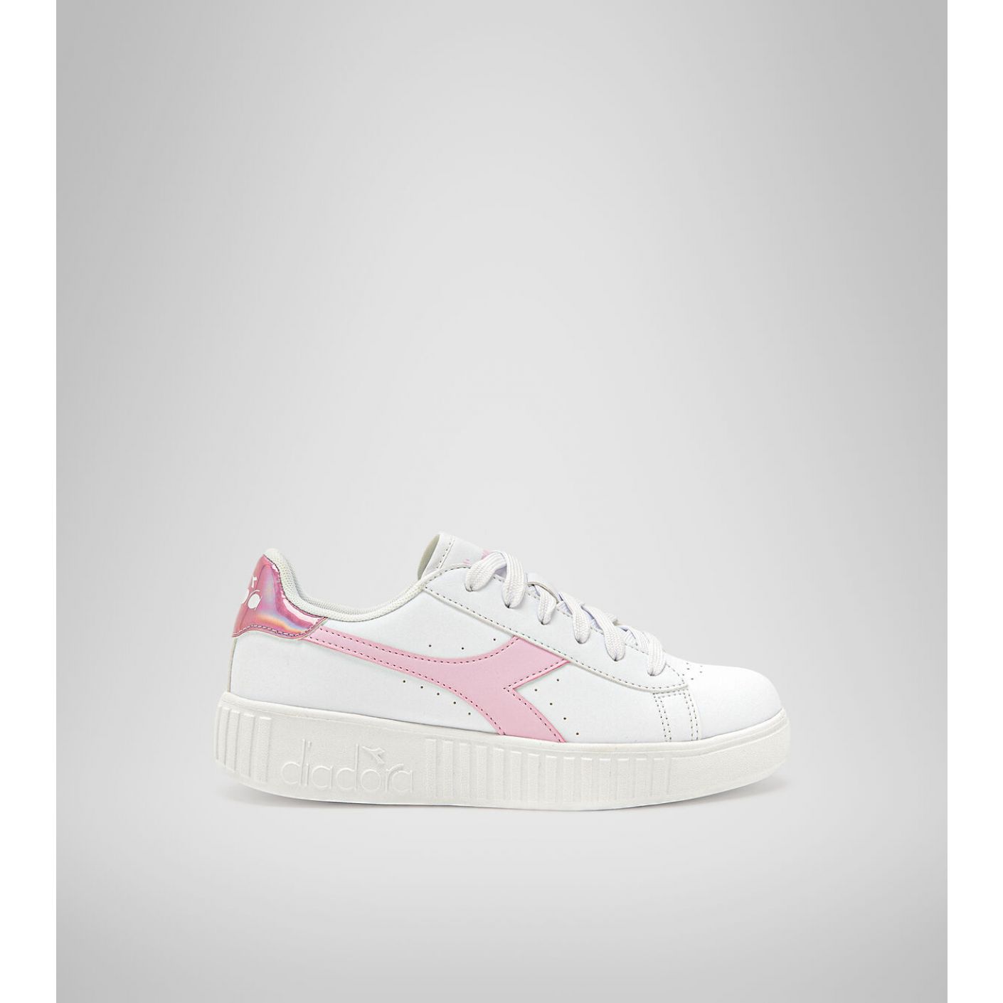 Diadora Game Step GS White/Pink da Bambina