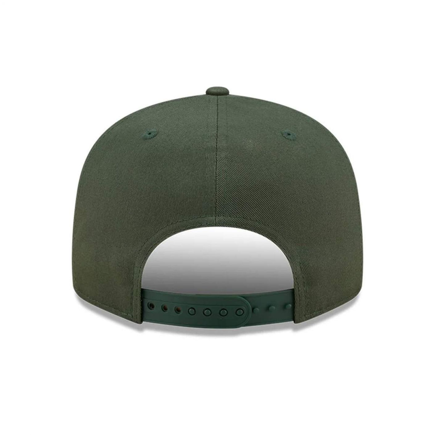 New Era Cappellino 9FIFTY Snapback Milwaukee Bucks Script Logo Verde Khaki