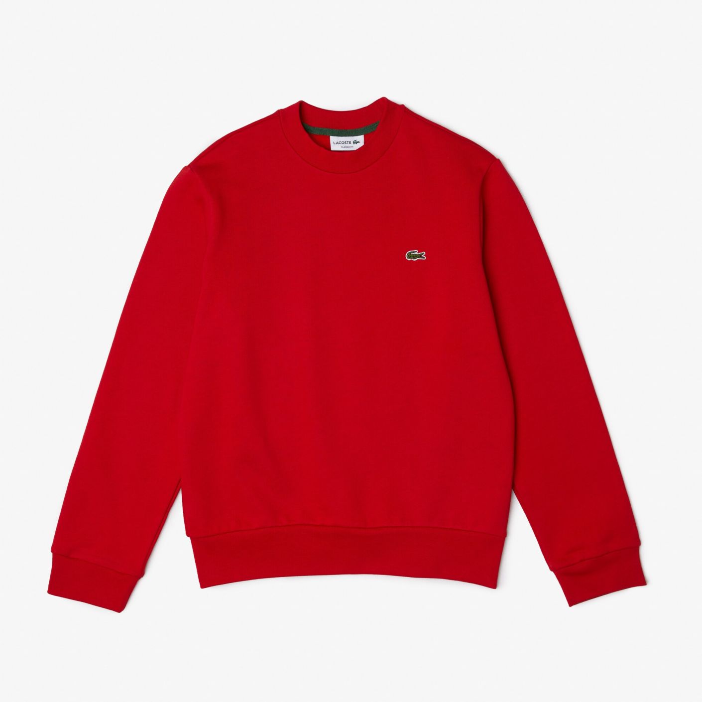 Lacoste Men's Organic Brushed Cotton Sweatshirt Red