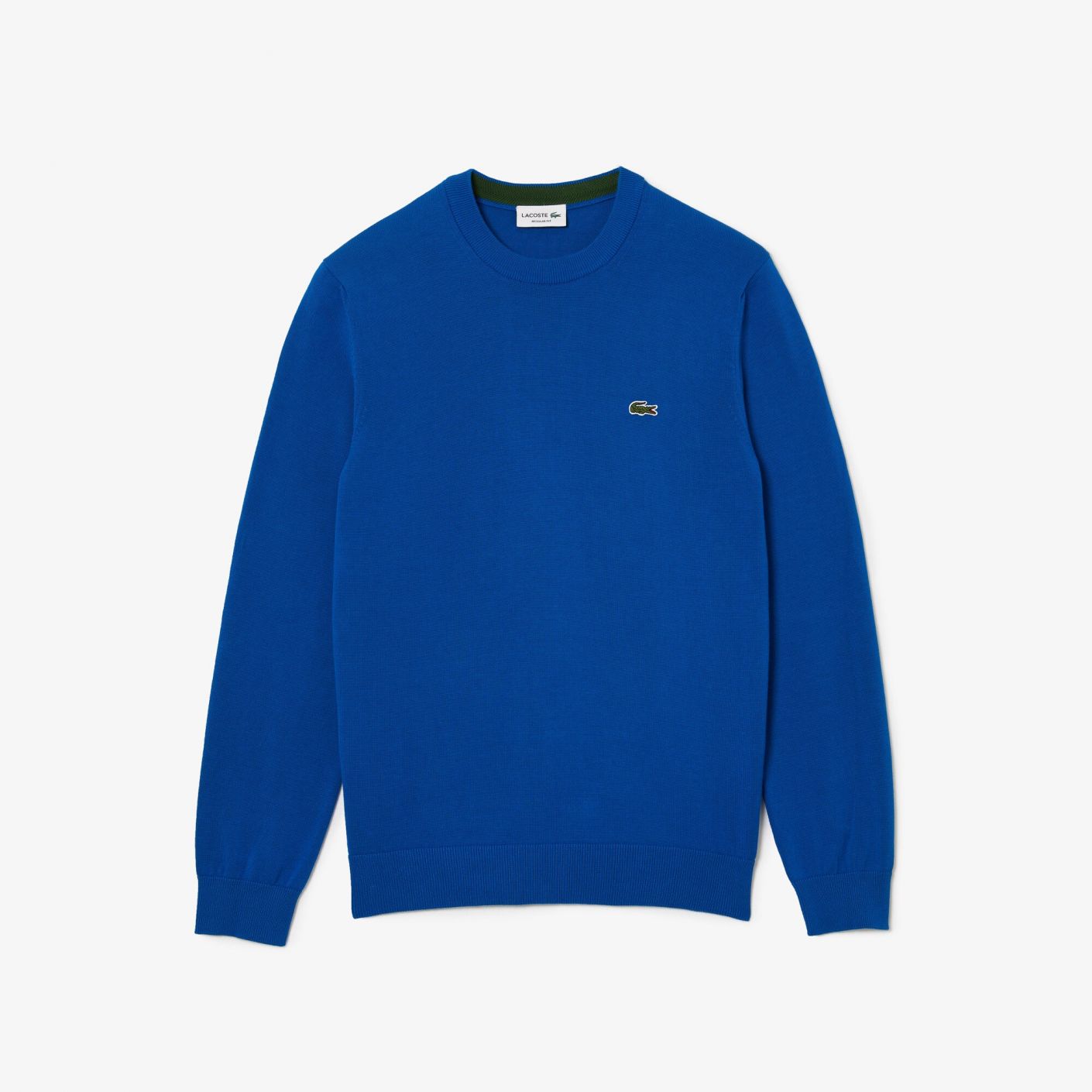 Lacoste Men's Round Neck Organic Pullover Light Blue