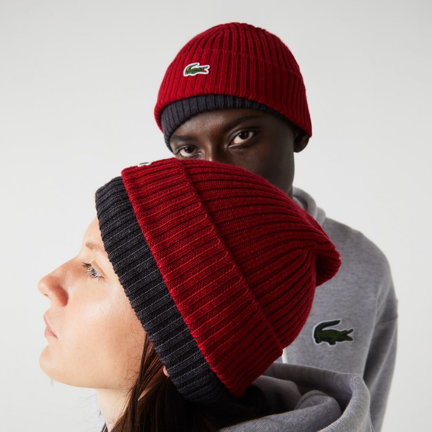 Lacoste Bordeaux Wool Hat