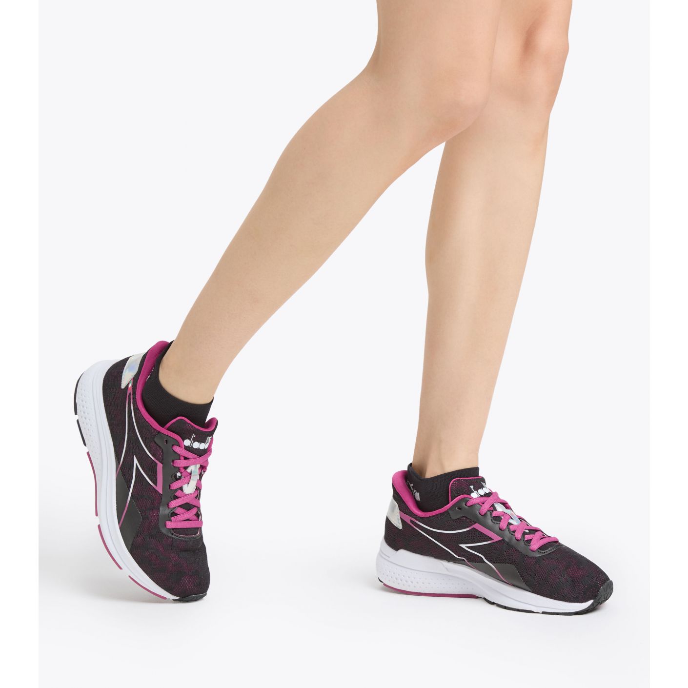 Diadora Passo 2 Schwarz/Rosa für Damen