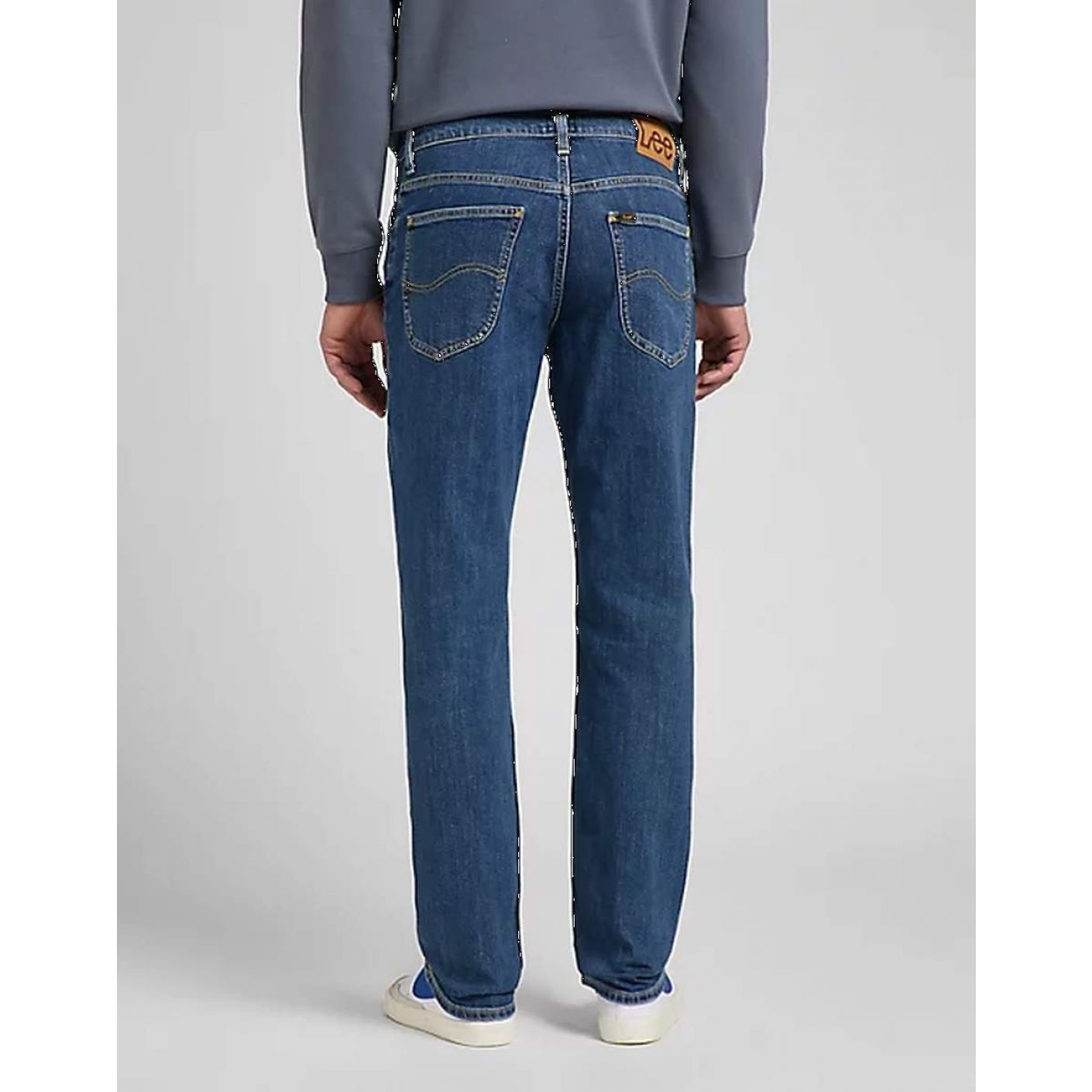 Lee Jeans Brooklyn Straight in Mid Stone Wash