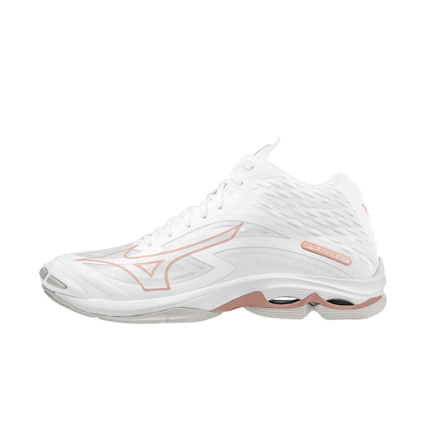 Mizuno Wave Lightning Z7 Mid White Pink for Women