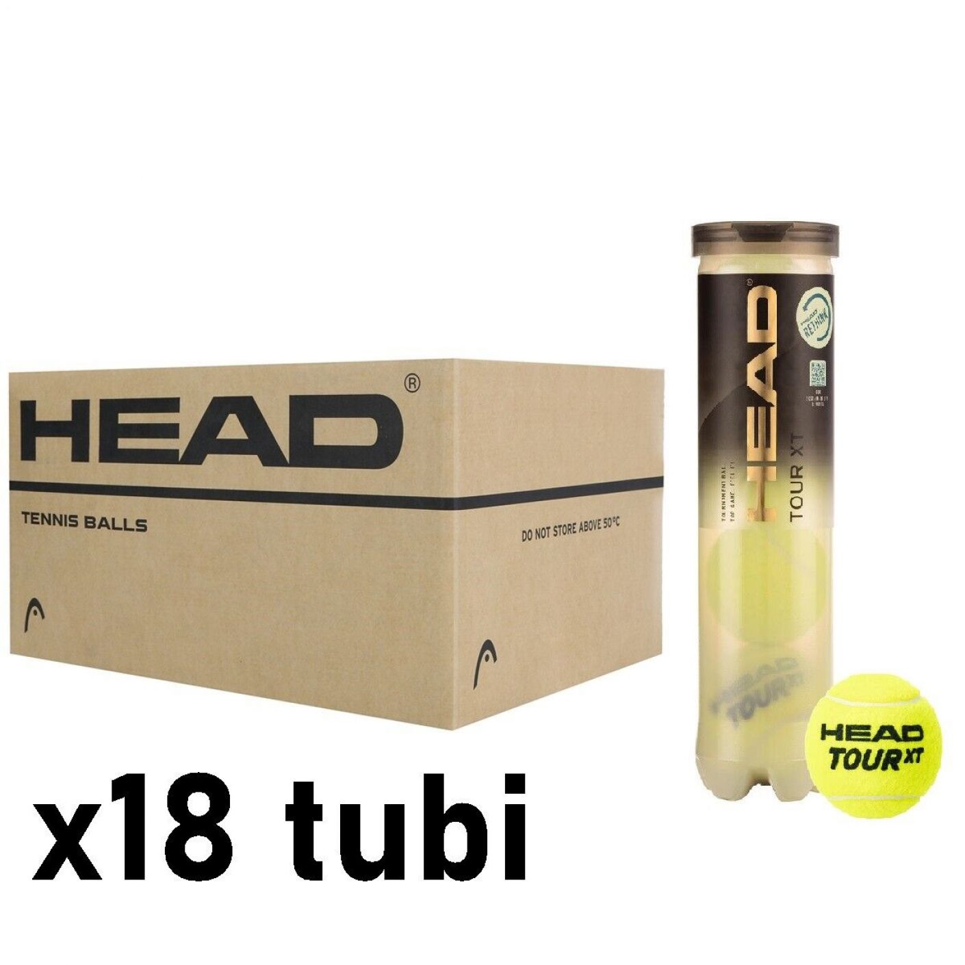Head Tour XT x4 Cartone da 18 Tubi